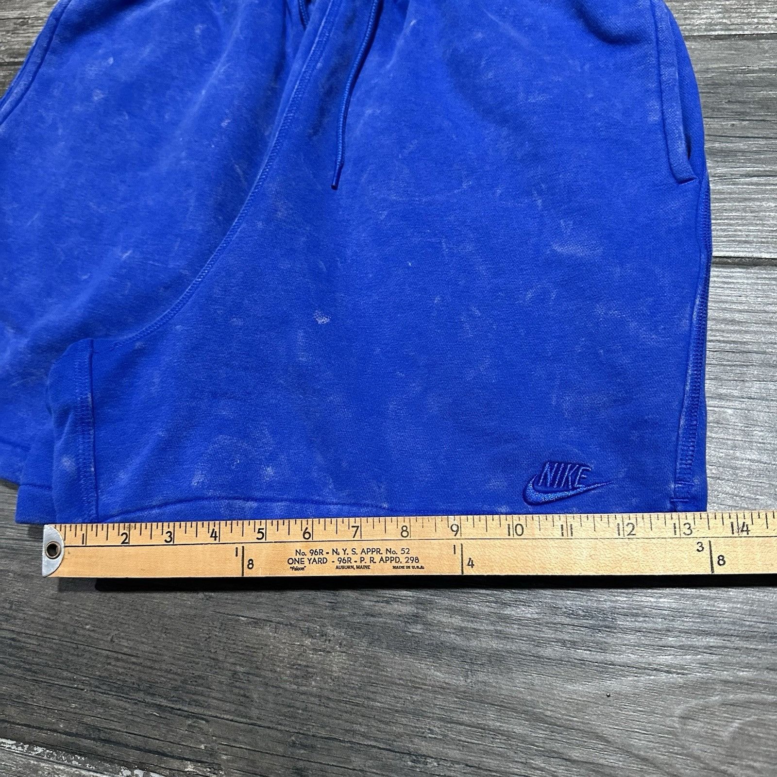 Nike NIKE OVER-DYED BLUE ATHLETIC SWEAT SHORTS 5" INSEAM MENS SZ Size US 30 / EU 46 - 5 Thumbnail