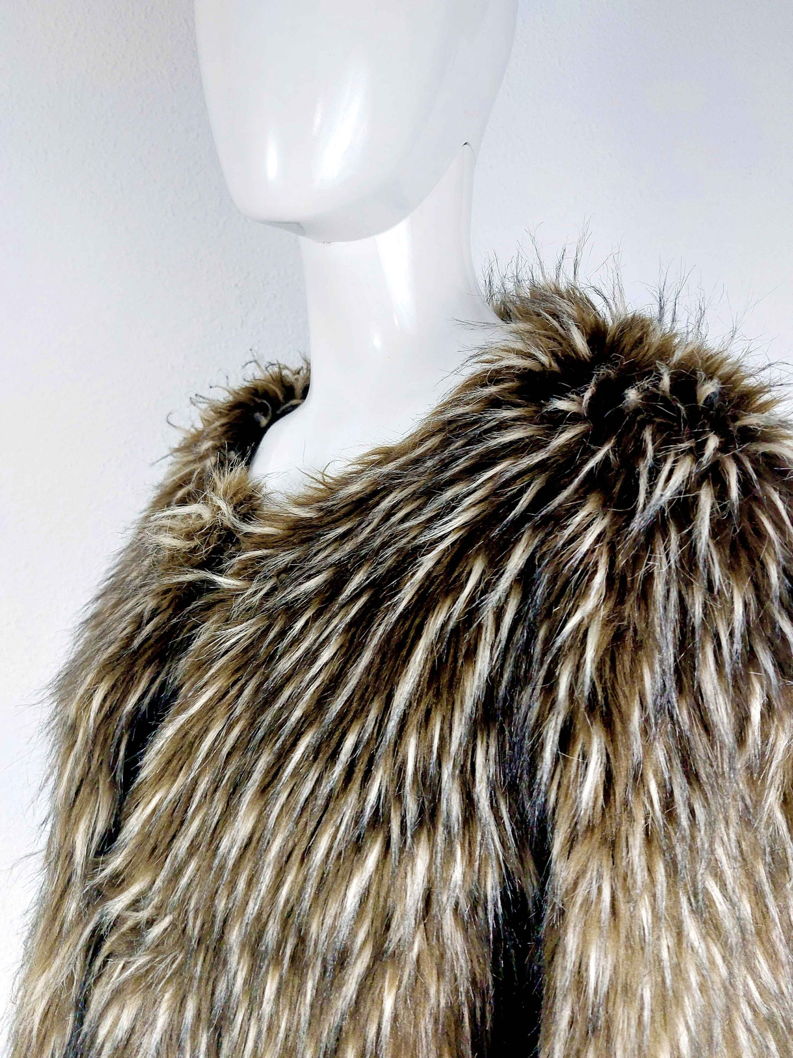 Dolce & Gabbana Miss Sixty Mohair Faux Fur Avant Garde Jacket Coat Size L / US 10 / IT 46 - 5 Thumbnail