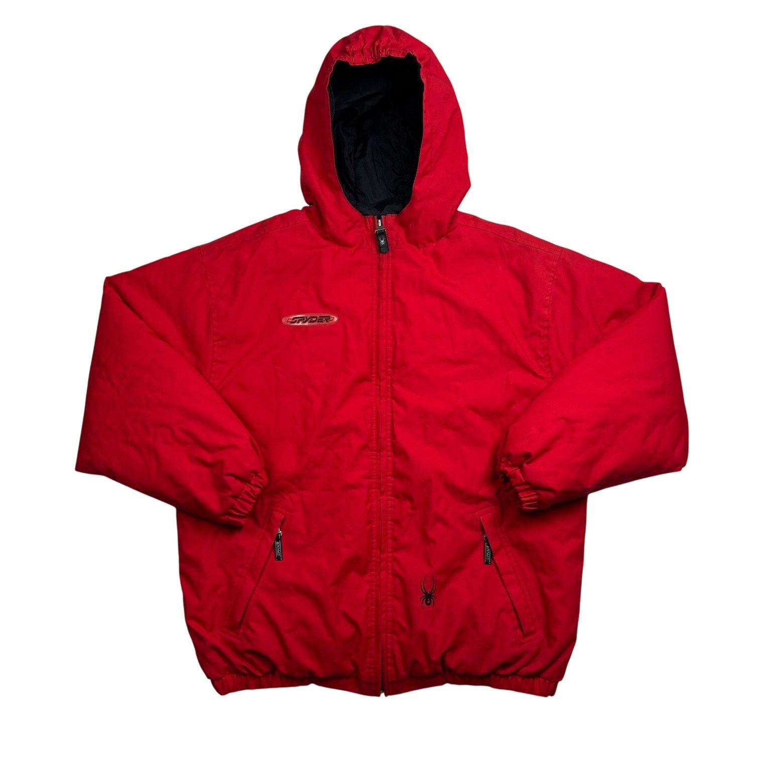 Spyder × Vintage Vintage 90s Spyder Rare Red Big Logo Snowboarding Jacket Size L / US 10 / IT 46 - 1 Thumbnail