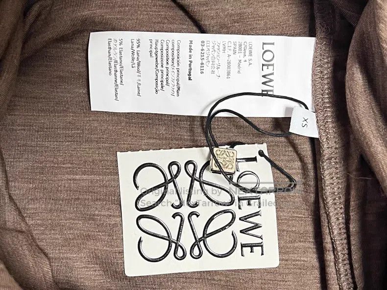 Loewe Loewe Women's Dress, Grey Ribbed Fabric,Embroidered Logo, Size XS / US 0-2 / IT 36-38 - 7 Thumbnail