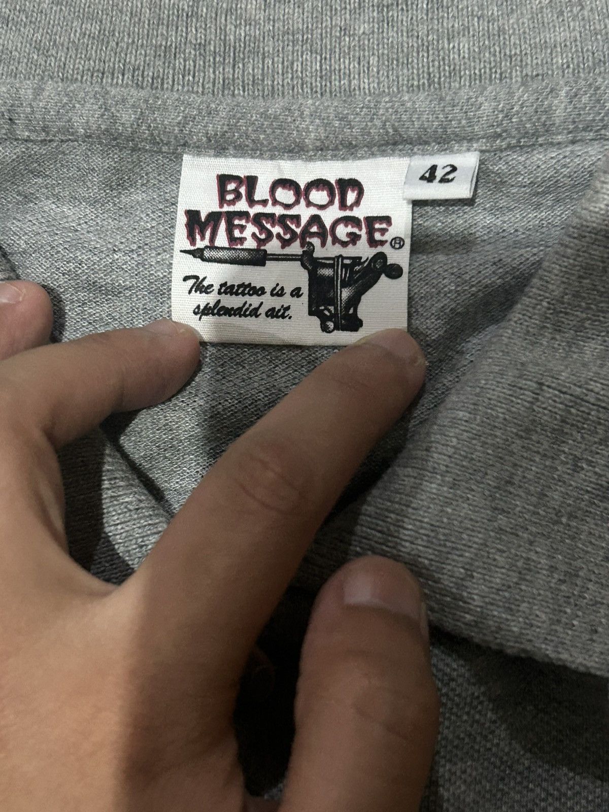 Other BLOOD MESSAGE STOCKRIDERS MOTORCYCLES POLO 🏍️ Size US L / EU 52-54 / 3 - 5 Thumbnail