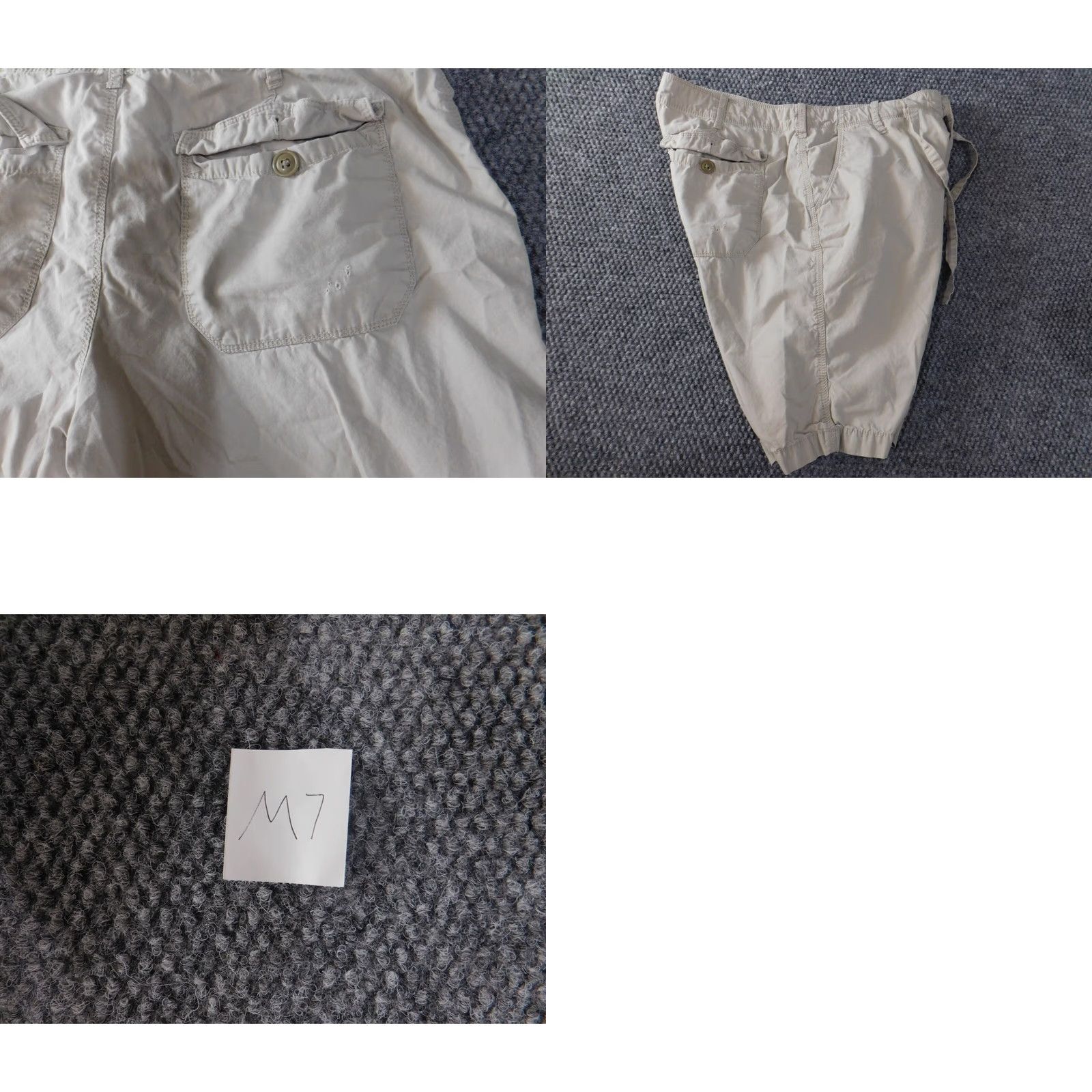 Express Express Mens Shorts 30 Beige Chino Flat Front Cotton Regular Pockets Logo Casual Vintage: No Men XS? Size US 30 / EU 46 - 8 Thumbnail