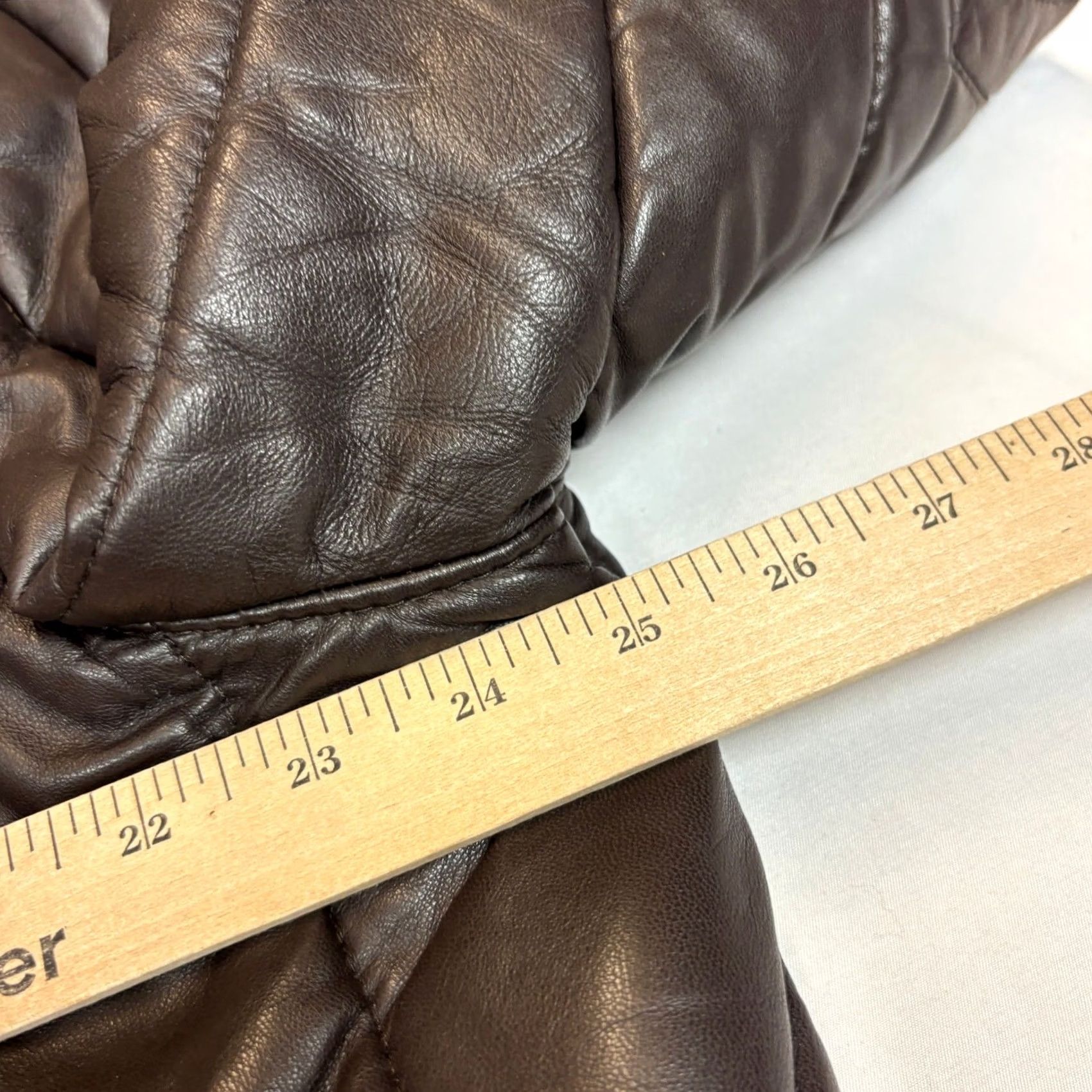 Valentino Vintage Valentino Pelle Quilted Lambskin Leather Bomber Jacket XL Men's Size US XL / EU 56 / 4 - 7 Thumbnail