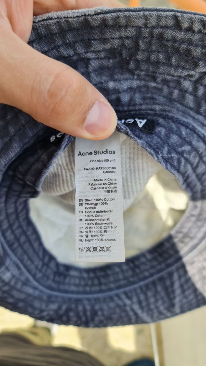 Acne Studios Acne Studios Buko Canvas Face Bucket Hat Size ONE SIZE - 7 Thumbnail