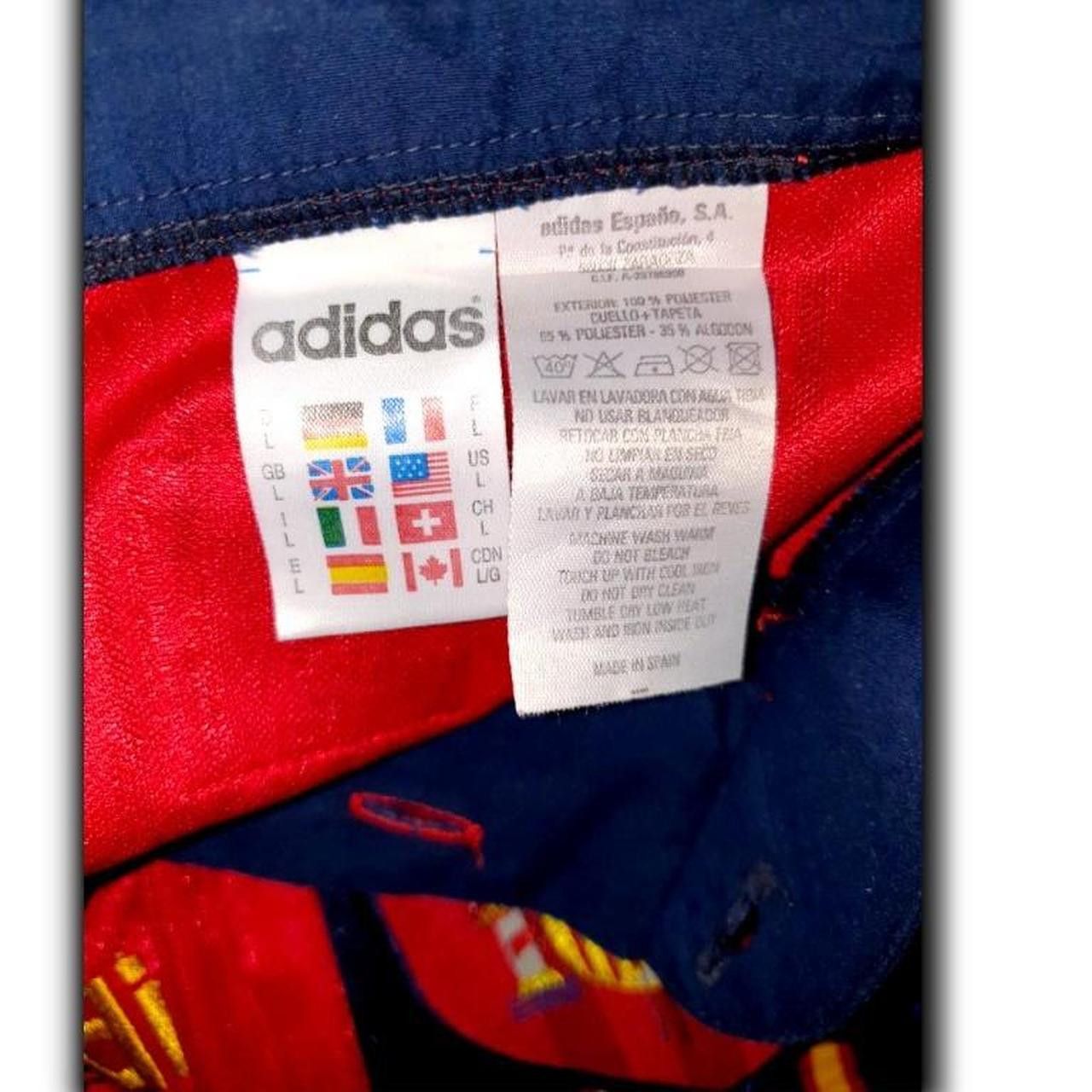 Adidas Spain 1996 1997 Euro Home Shirt Jersey international Size US L / EU 52-54 / 3 - 2 Thumbnail
