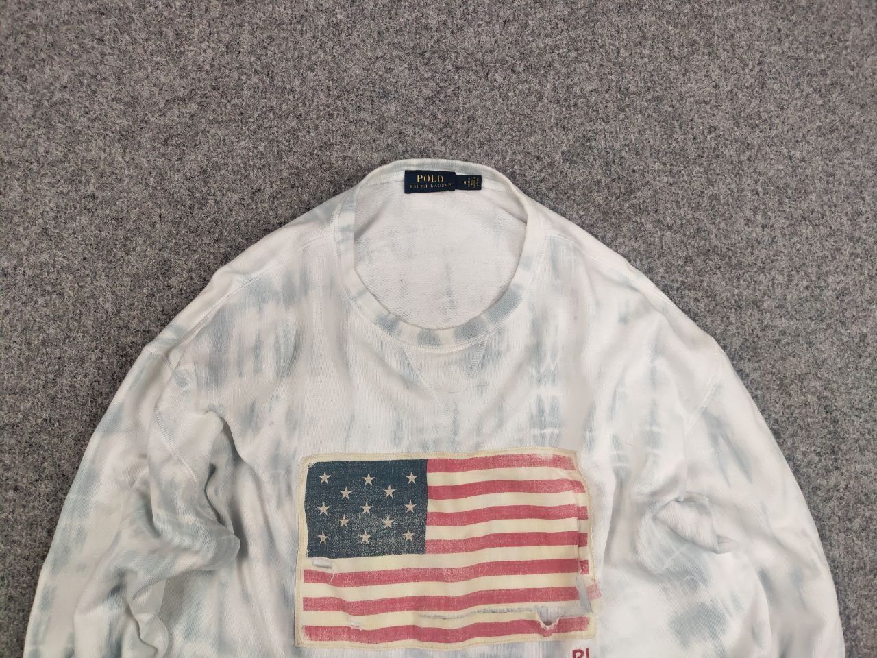 Polo Ralph Lauren Polo Ralph Lauren american flag Logo Sweatshirt Vtg Style Size M / US 6-8 / IT 42-44 - 4 Thumbnail