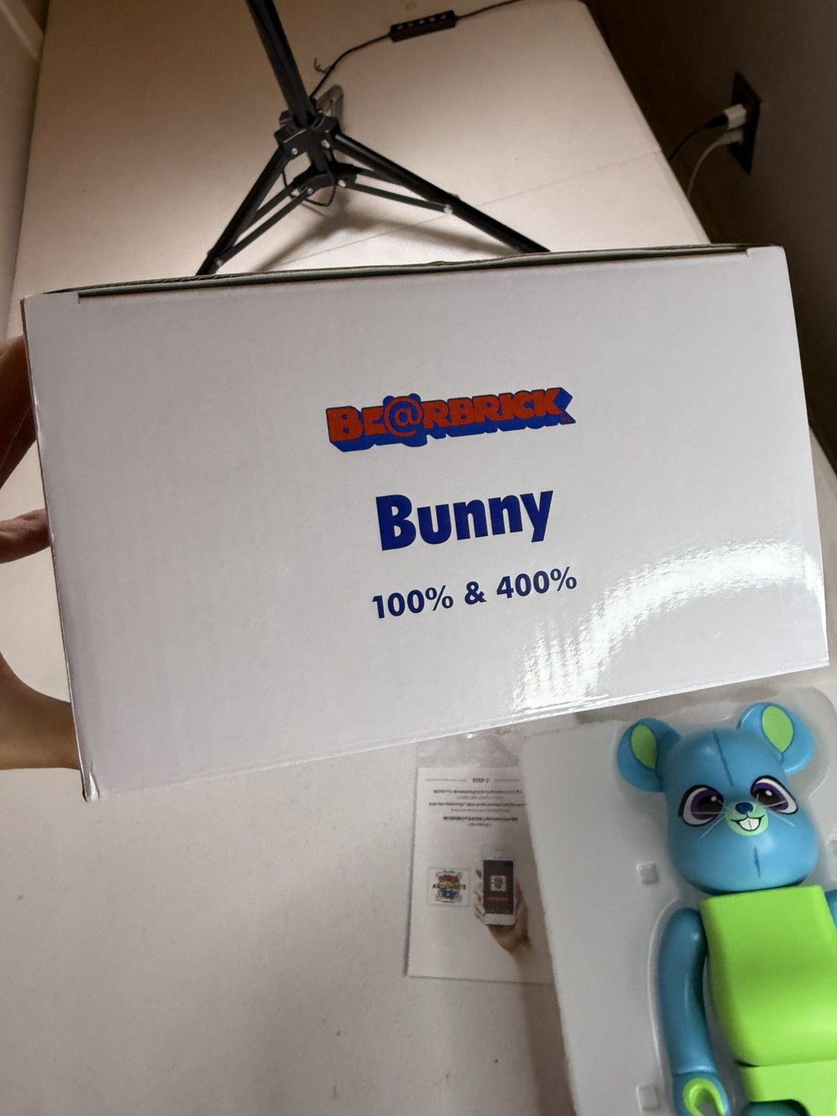 Medicom Toy Bearbrick Disney Pixar Toy Story 4 BUNNY 100% 400% Be@rbrick Size ONE SIZE - 10 Thumbnail