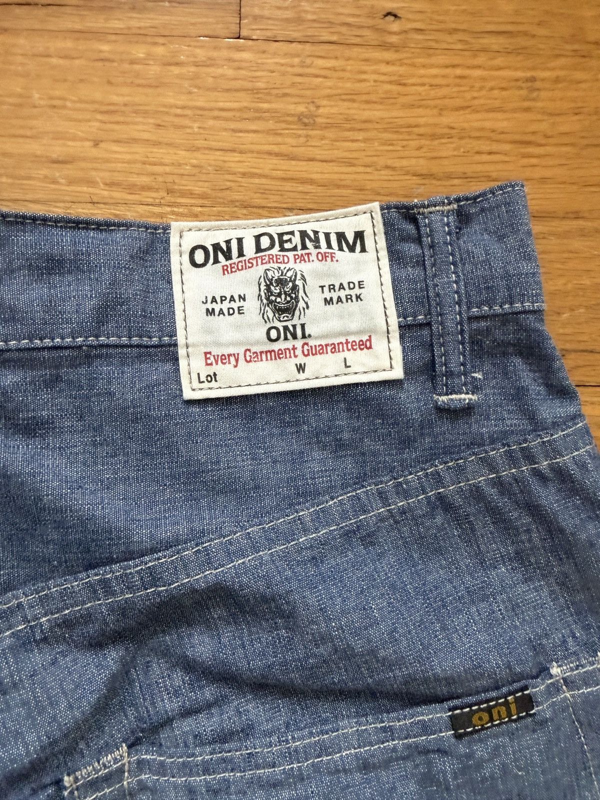 Oni ONI 022-SVCH 8.5oz Selvage Chambray Relax Straight 31 Size US 31 - 5 Thumbnail