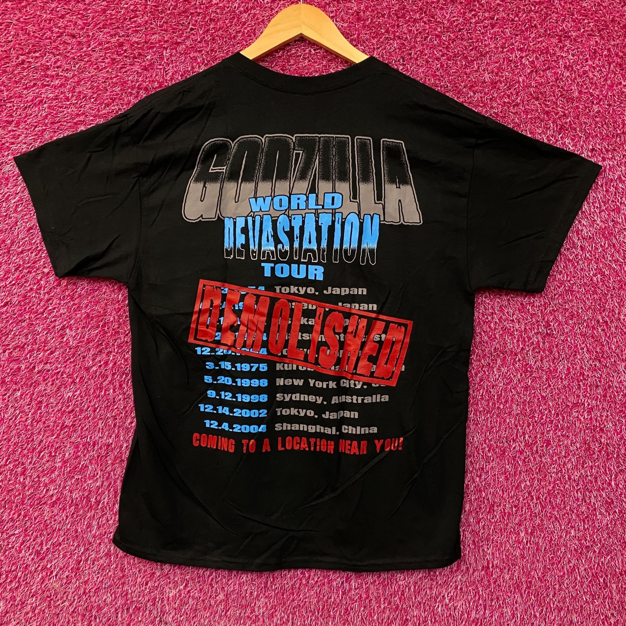 Other Godzilla World Devastation Tour Double Sided Tshirt size Lar Size US L / EU 52-54 / 3 - 4 Thumbnail