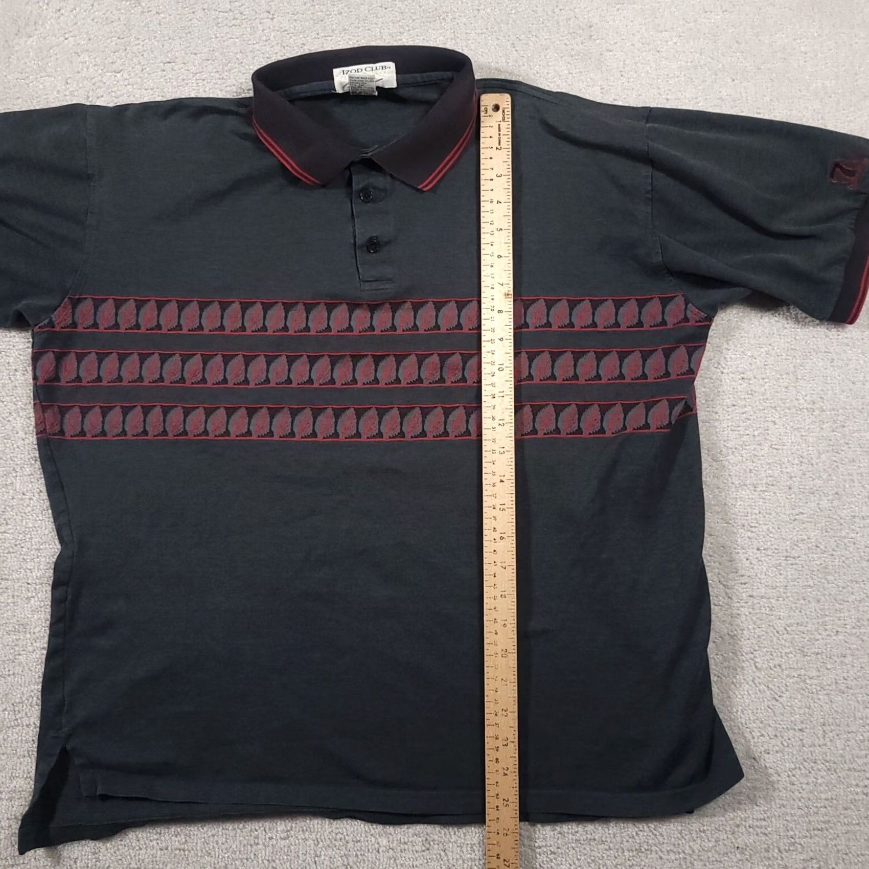 Izod VINTAGE IZOD Club Golf Polo Shirt XL Blue Pinehurst No.7 Short Sleeve Mens Size US XL / EU 56 / 4 - 7 Thumbnail