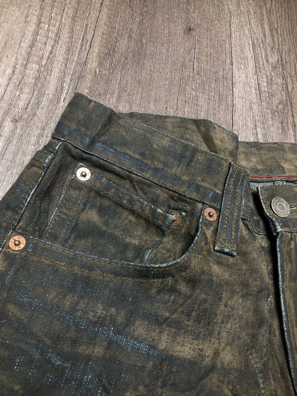 Le Grande Bleu (L.G.B.) Vintage Blue Way Denim Jeans Unisex Size US 28 / EU 44 - 3 Thumbnail
