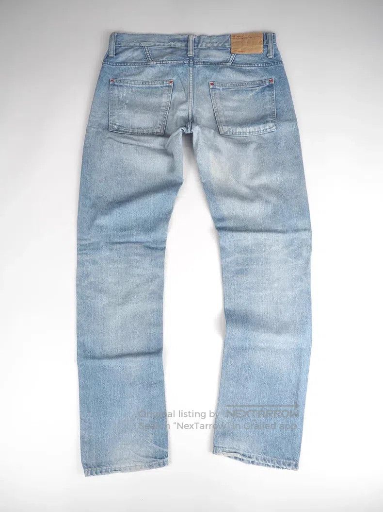 Wtaps Wtaps size M Blue Destroyed Patch Washed Denim Jeans Size US 40 / EU 56 - 2 Thumbnail