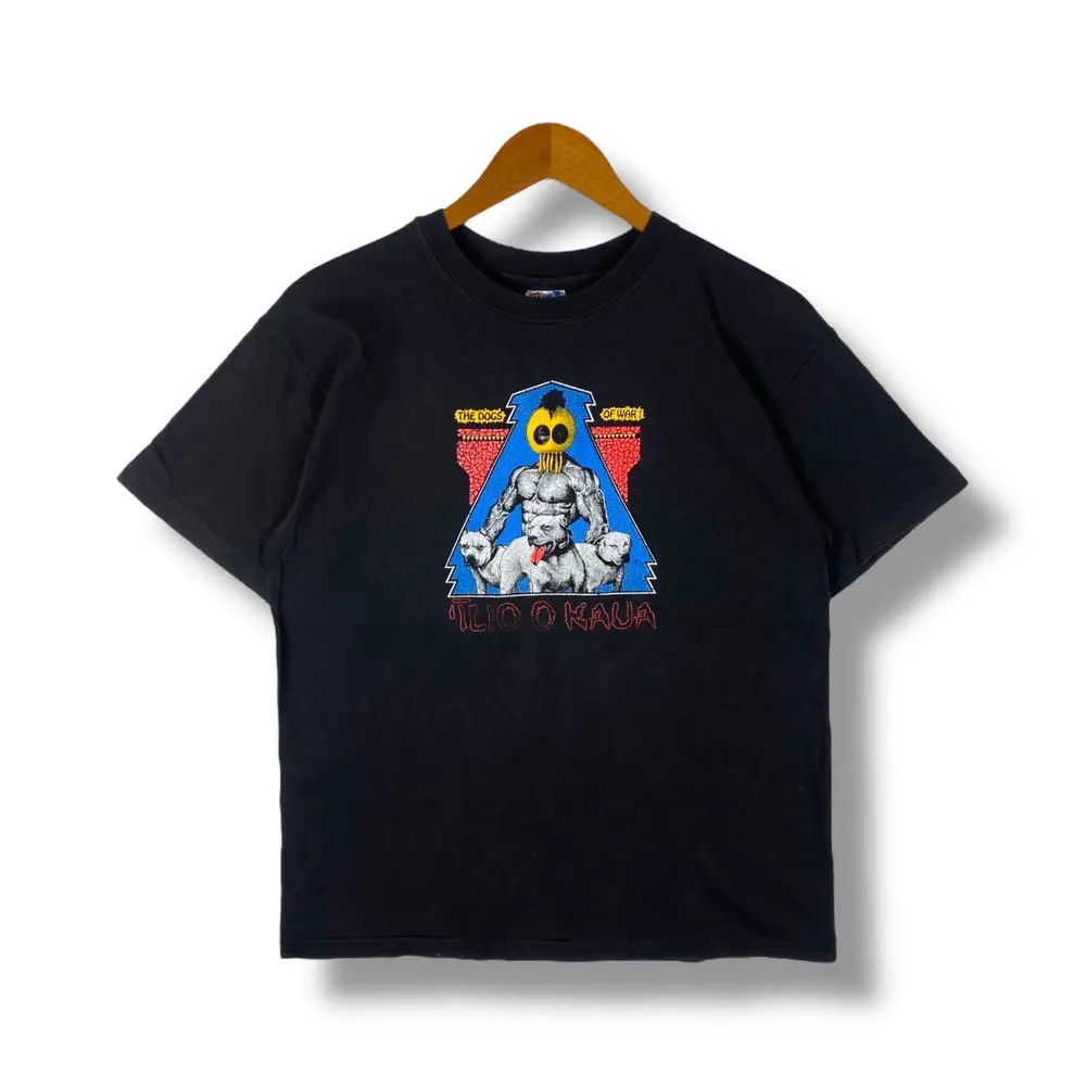 Vintage Vintage 80's The Dogs Of War Hawaii Kaua Tee Stussy Print Size US M / EU 48-50 / 2 - 1 Thumbnail