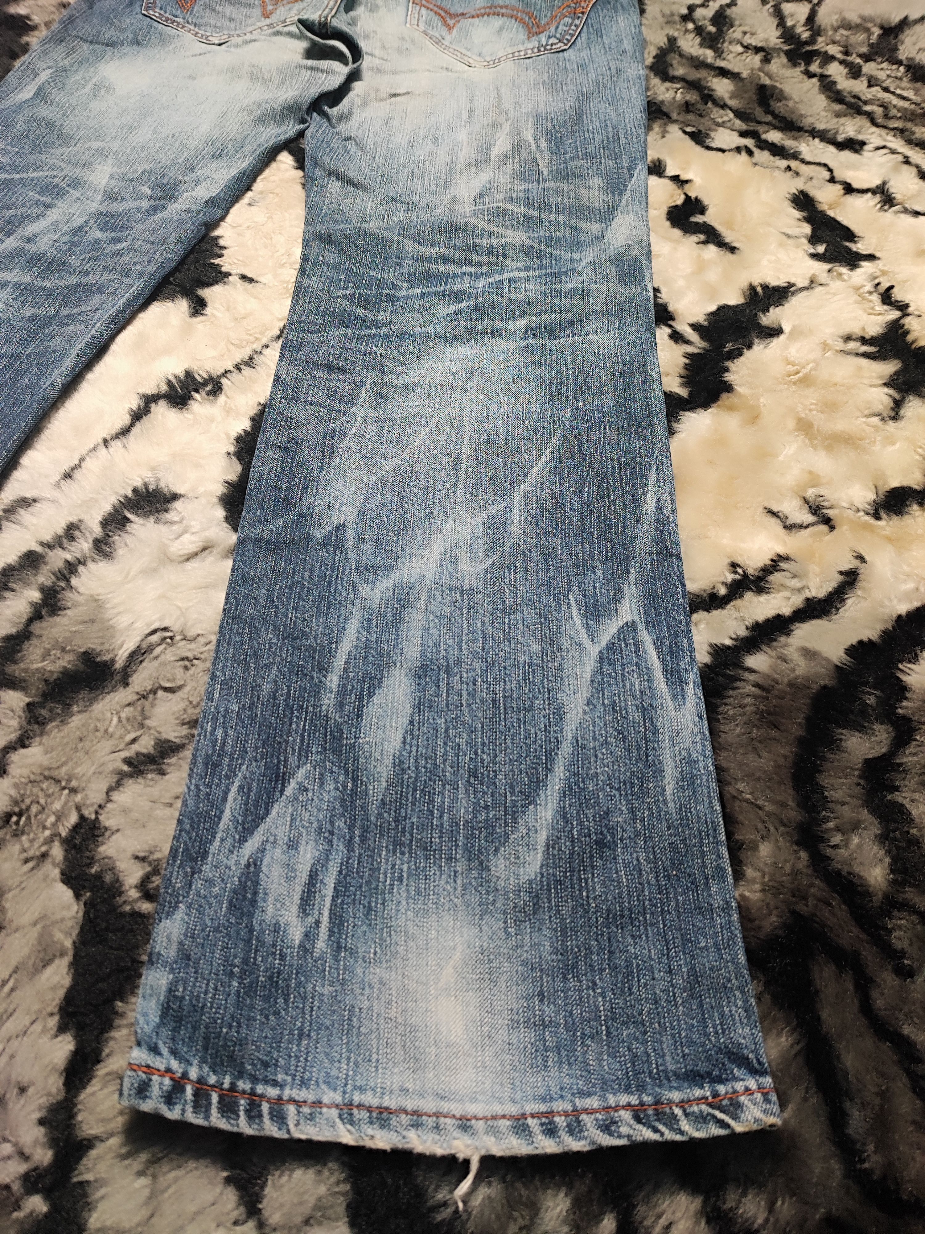 Edwin Edwin 503 Blue Trip Japan Distressed Jeans Size US 33 - 13 Thumbnail
