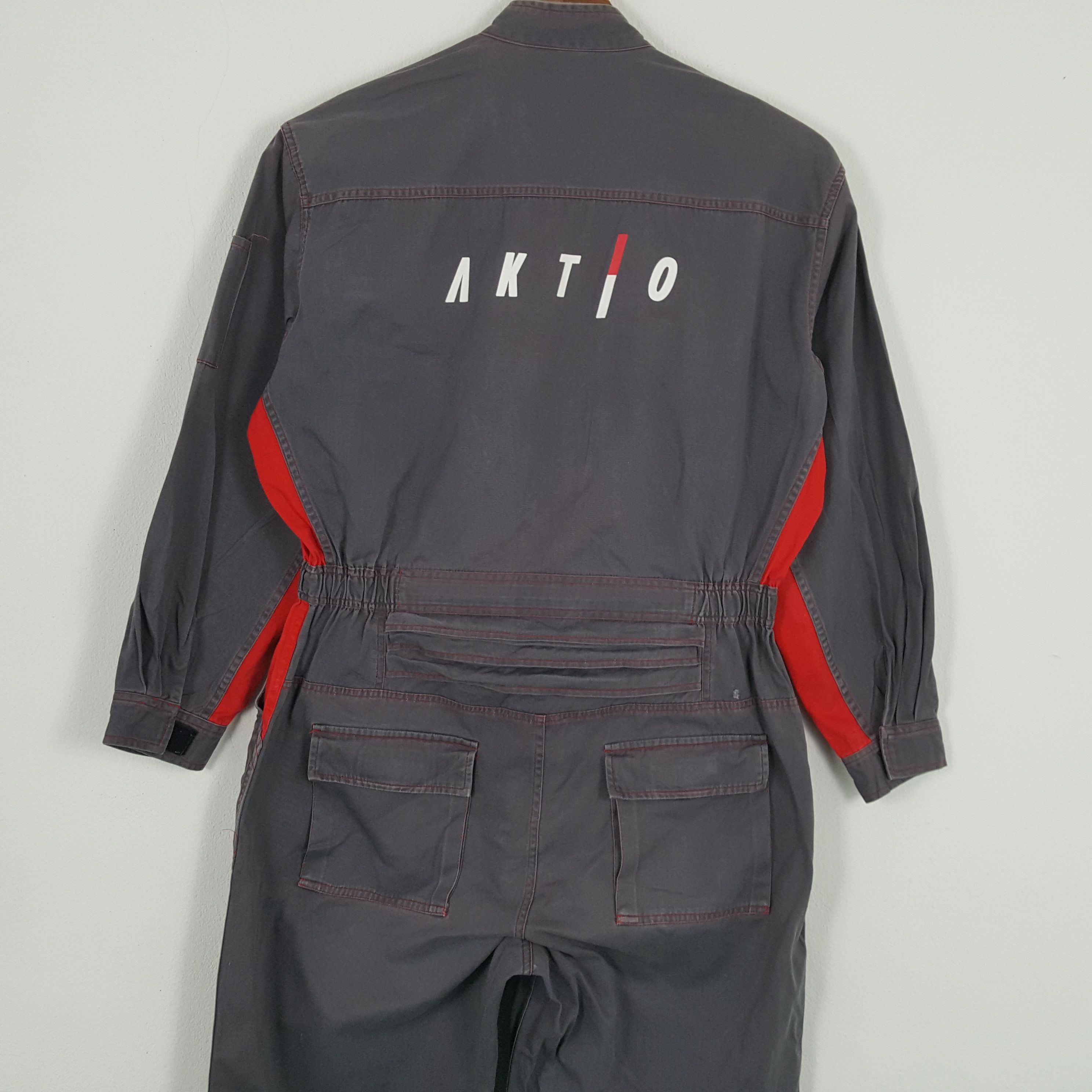 Vintage Vintage AKTIO Japanese Motorsports Coverall Jacket Size US XL / EU 56 / 4 - 2 Thumbnail