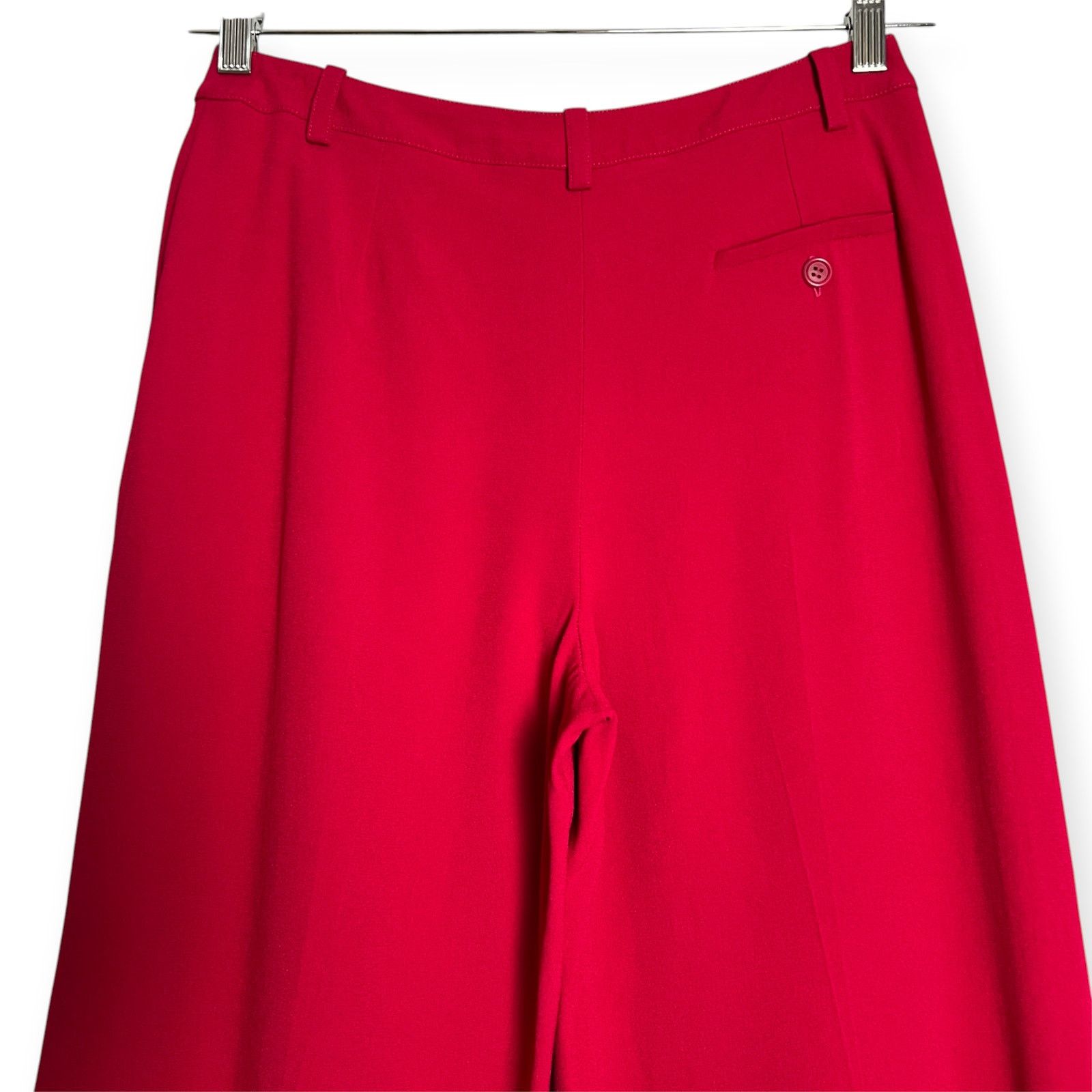 Sonia Rykiel Sonia Rykiel Paris Red Wide Leg Pants FR40 Size 28" / US 6 / IT 42 - 9 Thumbnail