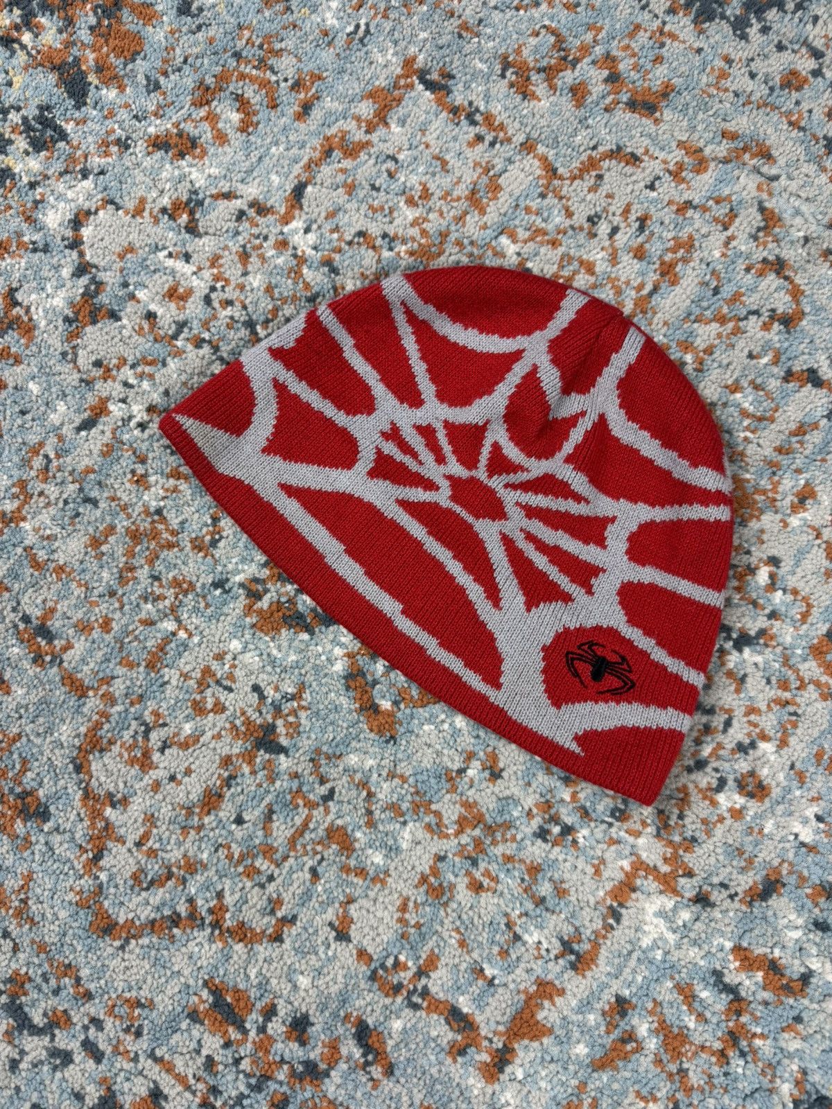 Other Vintage Y2K spiderweb spider print graphic beanie Size ONE SIZE - 3 Thumbnail