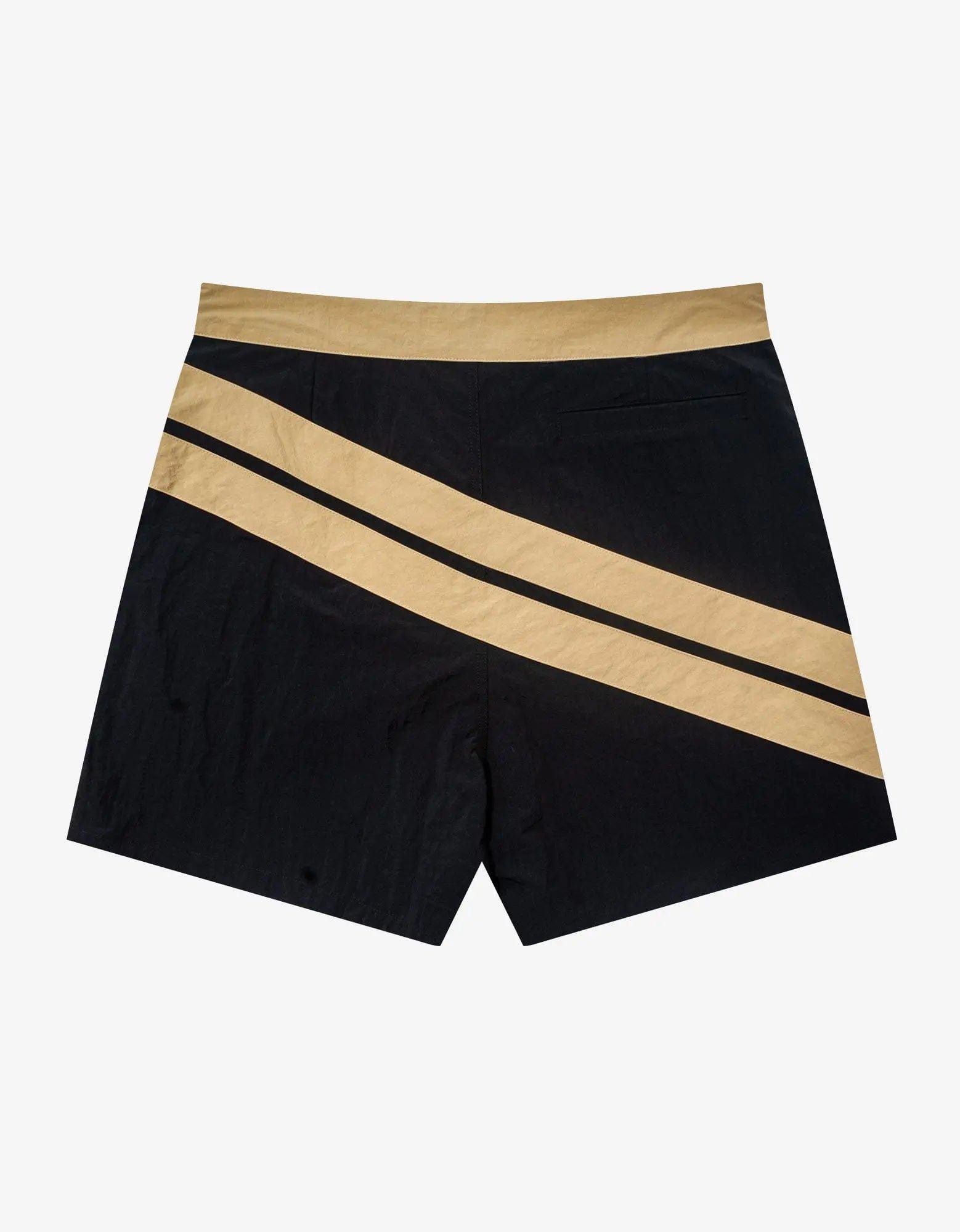 Palm Angels Palm Angels Black Diagonal Surf Swim Shorts Size US 36 / EU 52 - 2 Thumbnail