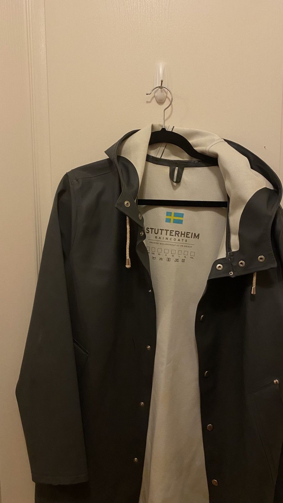 Stutterheim Stutterheim Stockholm Raincoat Grey Waterproof Jacket Size US L / EU 52-54 / 3 - 4 Thumbnail