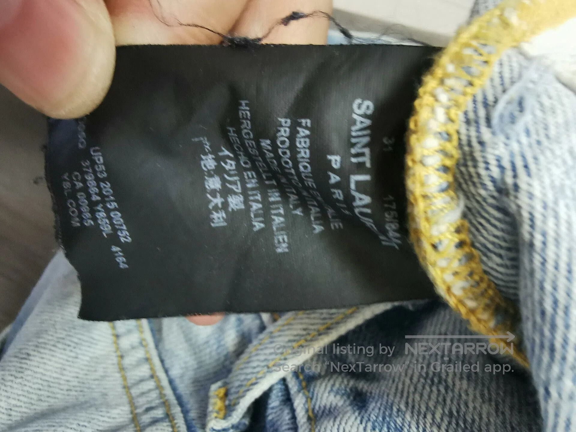 Saint Laurent Paris Saint Laurent Classic Light Blue Jeans. Size US 31 - 4 Thumbnail