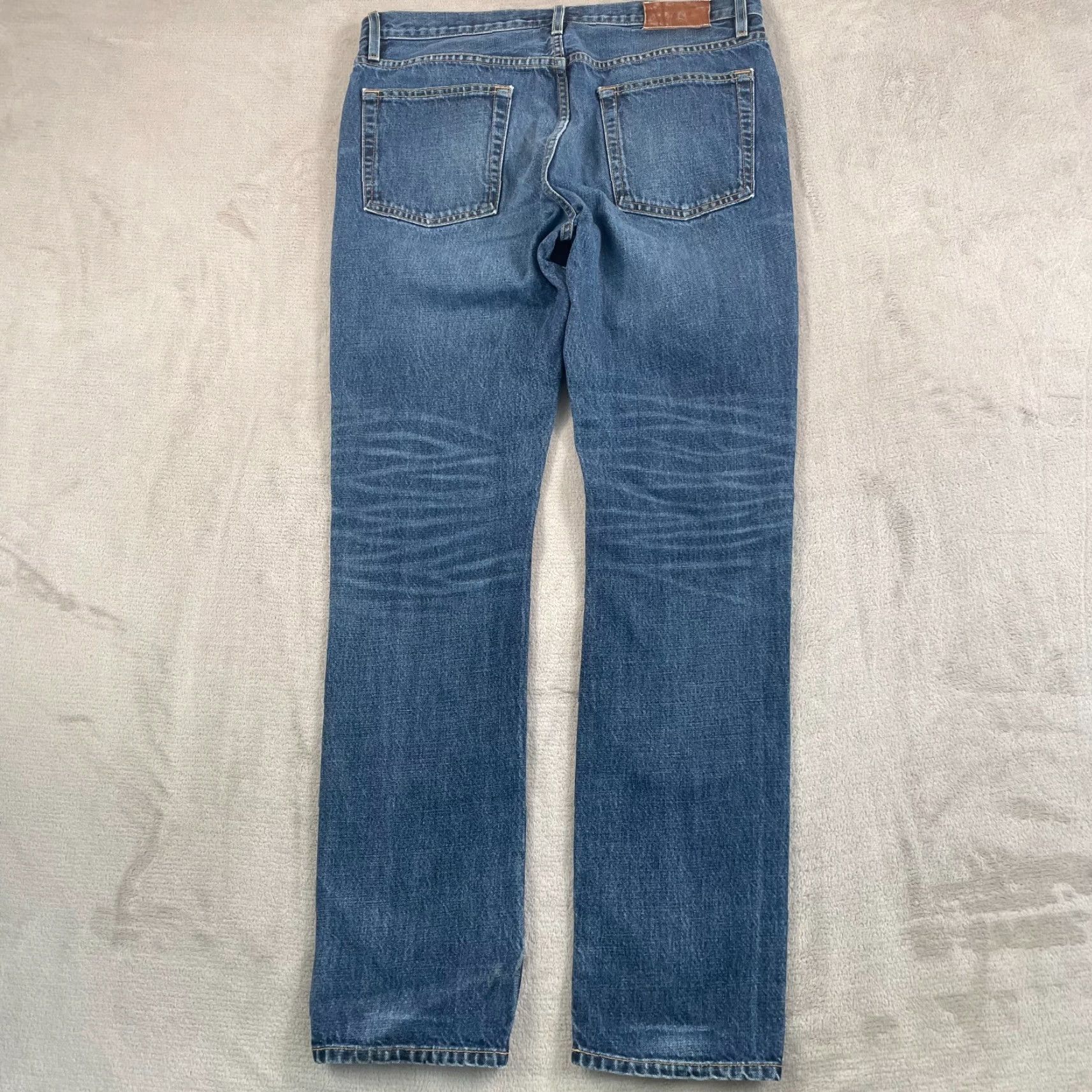 Buck Mason Buck Mason Slim Fit Jeans Men 34x34 Franer Blue Denim Made in USA Buck Mason Jeans Slim Fit 34 Blue USA 5-Pocket Mens Vintage: No Size US 34 / EU 50 - 7 Thumbnail