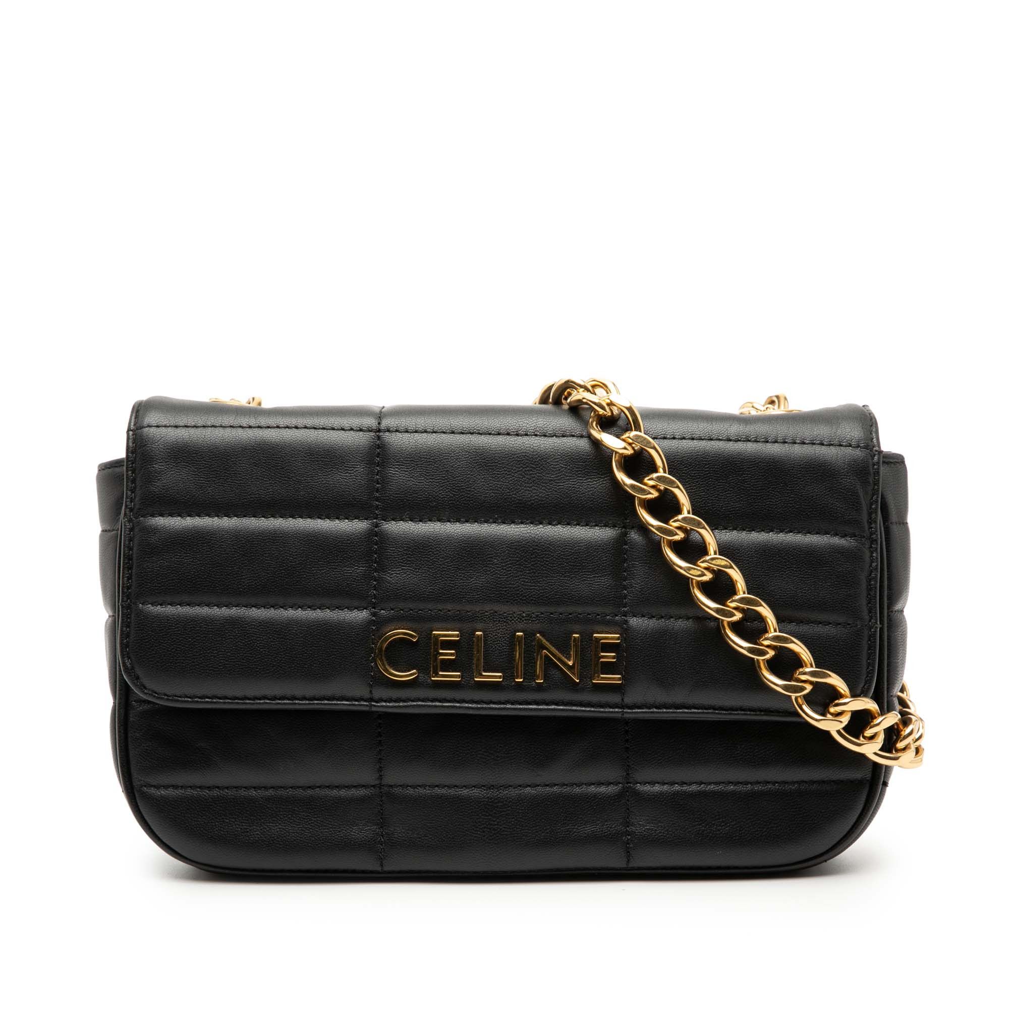 Celine Celine Matelasse Goatskin Monochrome Chain Shoulder Bag Size ONE SIZE - 1 Thumbnail