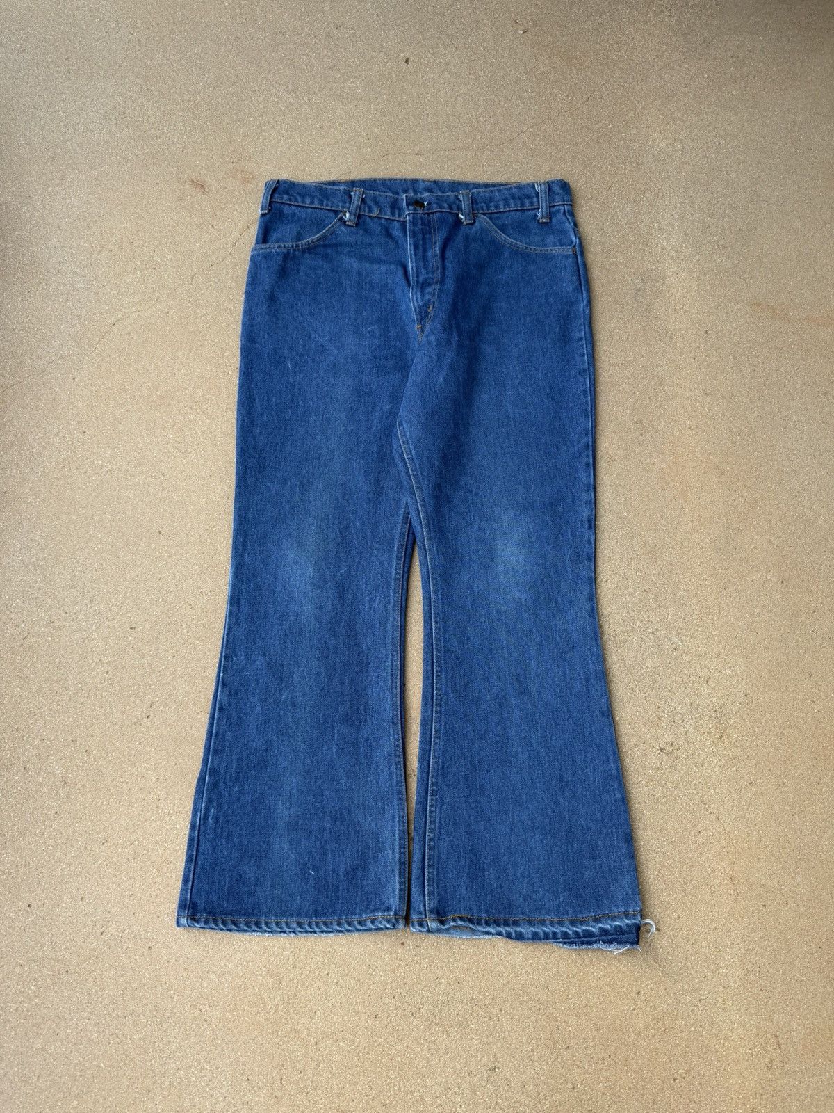 Levi's Vtg 80’s Levi’s 646 Orange Tab Bellbottom Flare Jeans 36x28 Size US 36 / EU 52 - 1 Thumbnail
