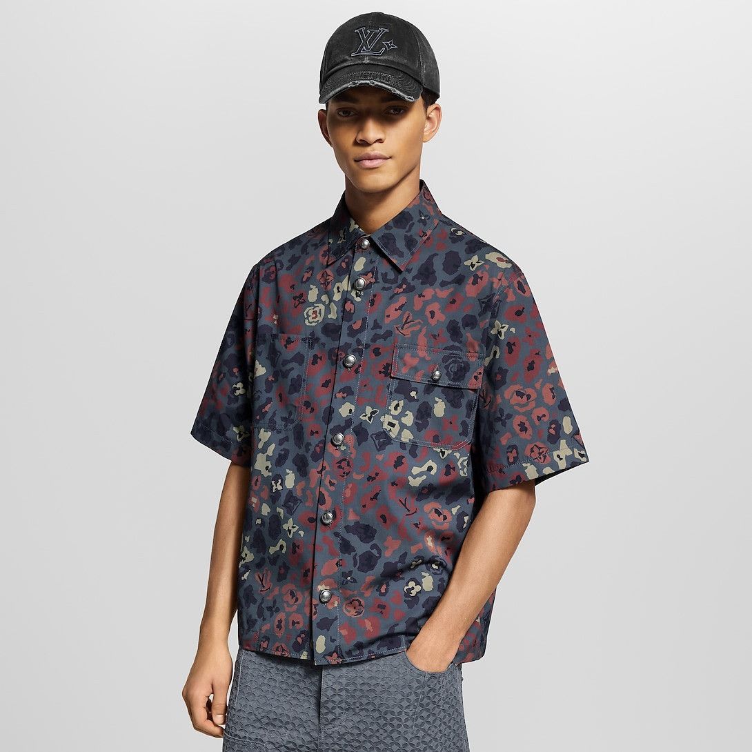 Louis Vuitton Printed Short-Sleeved Workwear Shirt Size US XXL / EU 58 / 5 - 2 Thumbnail