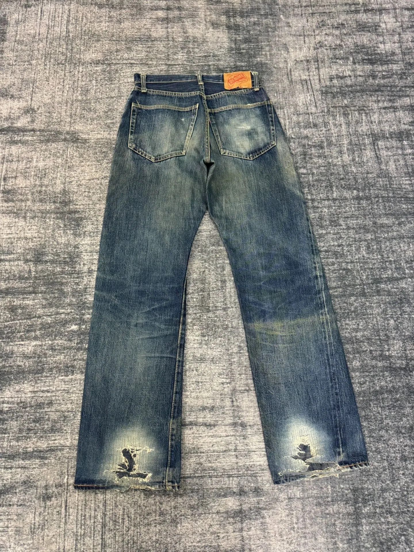 Vintage Vintage 00s Japanese Washed Blue Jeans. Size US 28 / EU 44 - 4 Thumbnail