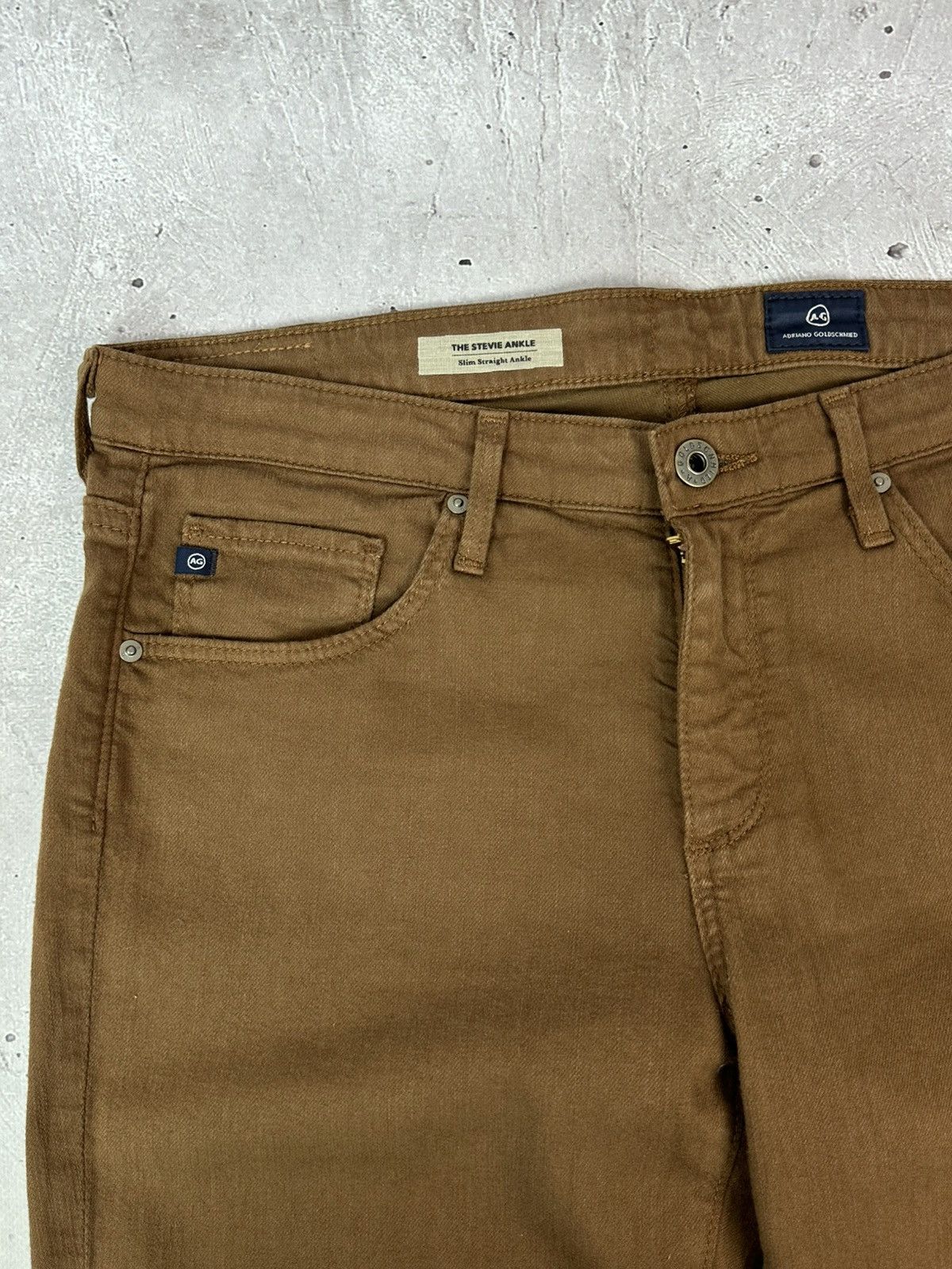 AG Adriano Goldschmied Adriano Goldschmied The Stevie Slim Straight Ankle Pants Size 29" - 4 Thumbnail