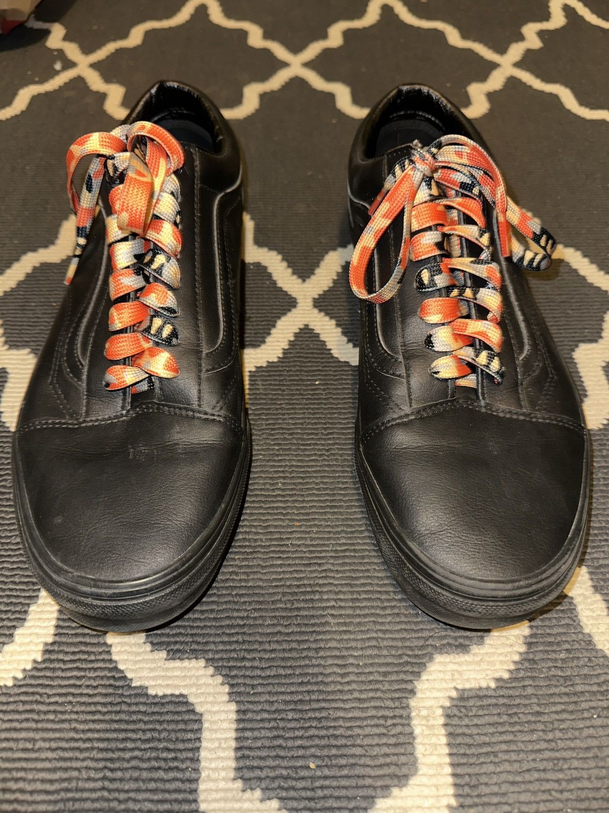 Vans Black leather vans size 11.5 Size US 11.5 / EU 44-45 - 1 Thumbnail