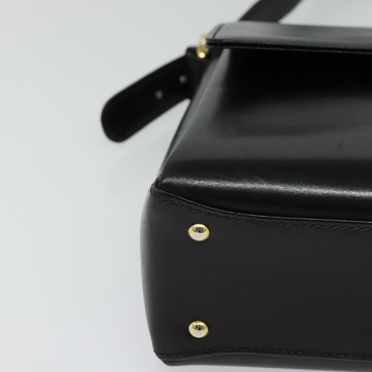 Gucci GUCCI Shoulder Bag Leather Black Gold Size ONE SIZE - 14 Thumbnail