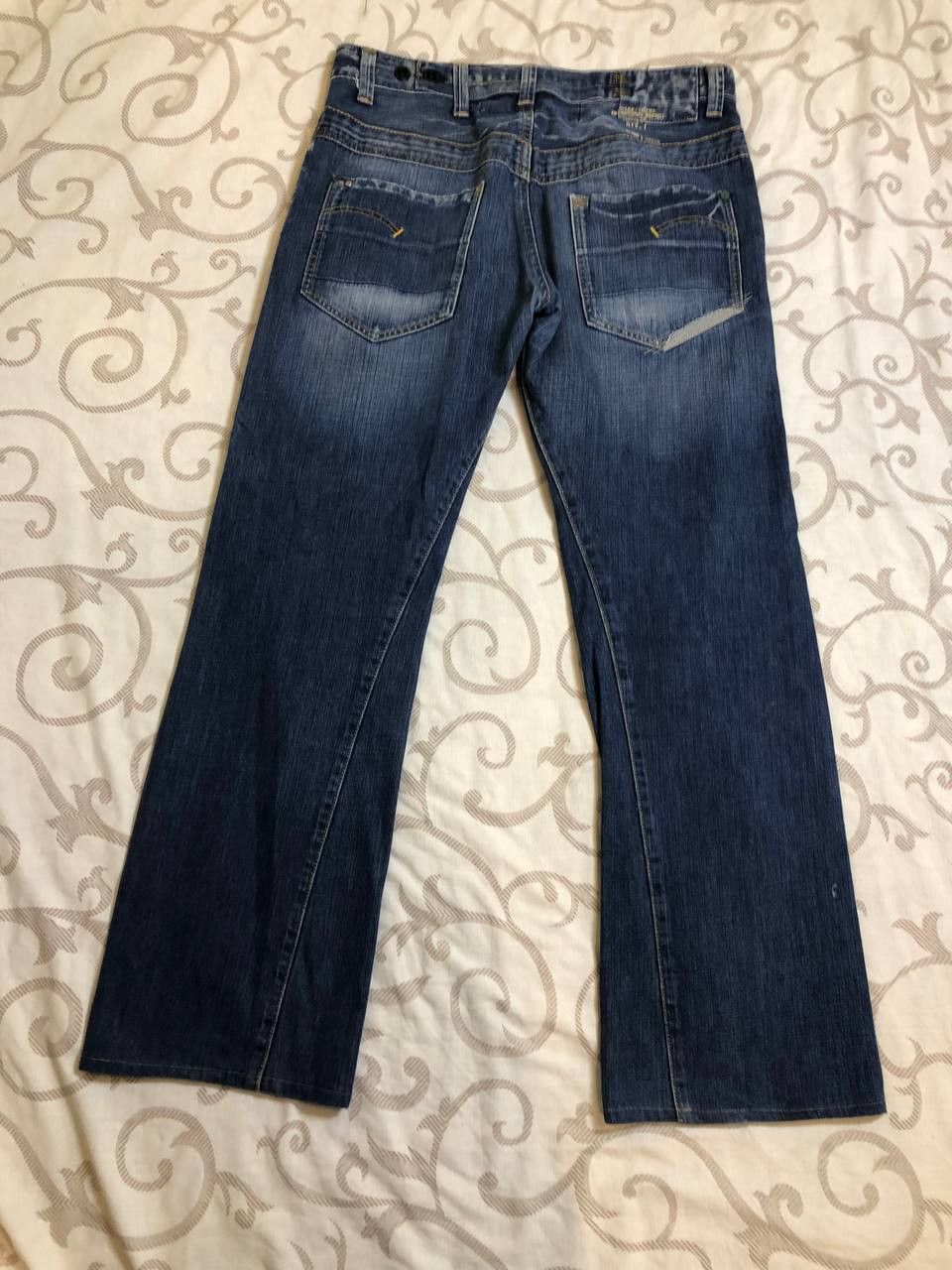 G-Star G-Star Raw Denim Jeans Straight Distressed Size US 34 / EU 50 - 17 Thumbnail