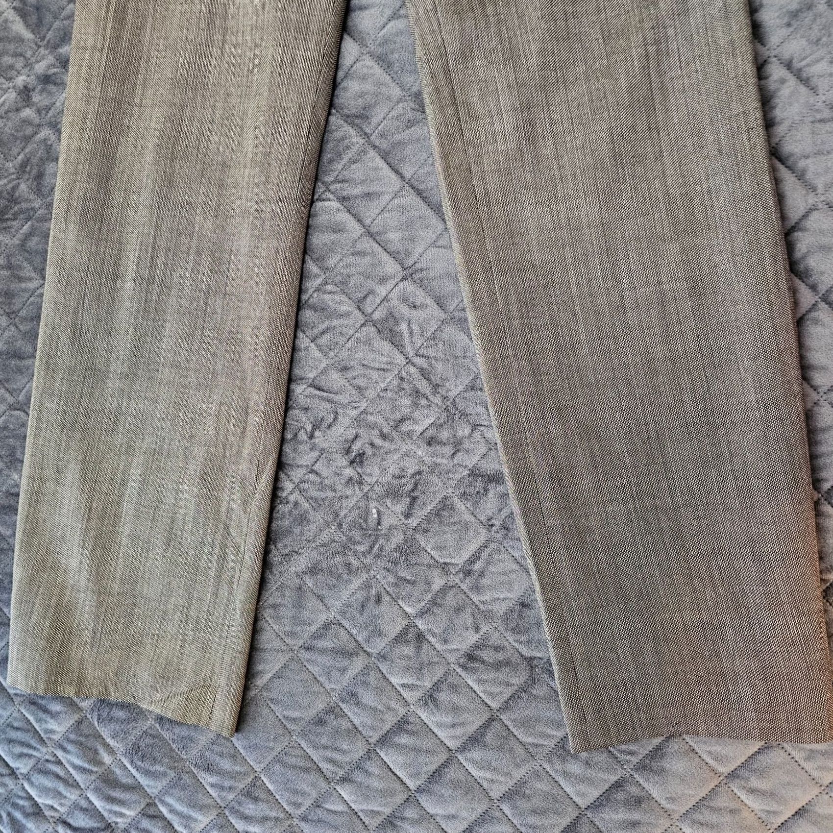 Ann Taylor Ann Taylor Wool Pants Women's Size 4 Gray Multi Fleck Lined Dress Pants Flat Front Stretch Cuffed Regular 31.5in Inseam Womens Size 28" / US 6 / IT 42 - 2 Thumbnail