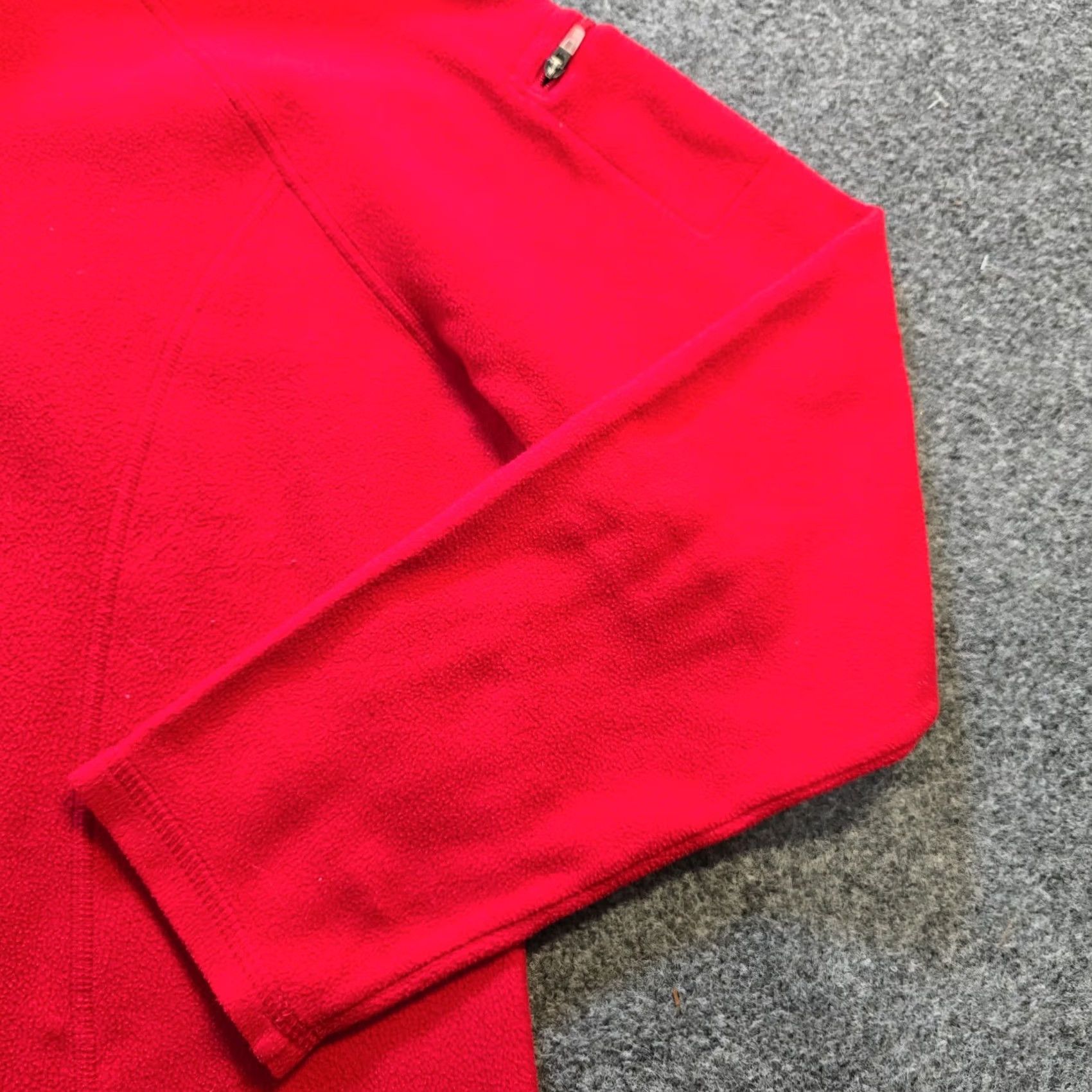 Vintage LL Bean Sweater Womens Size Large Red Fleece 1/4 Zip Long Sleeve Capsule Casual Size L / US 10 / IT 46 - 3 Thumbnail
