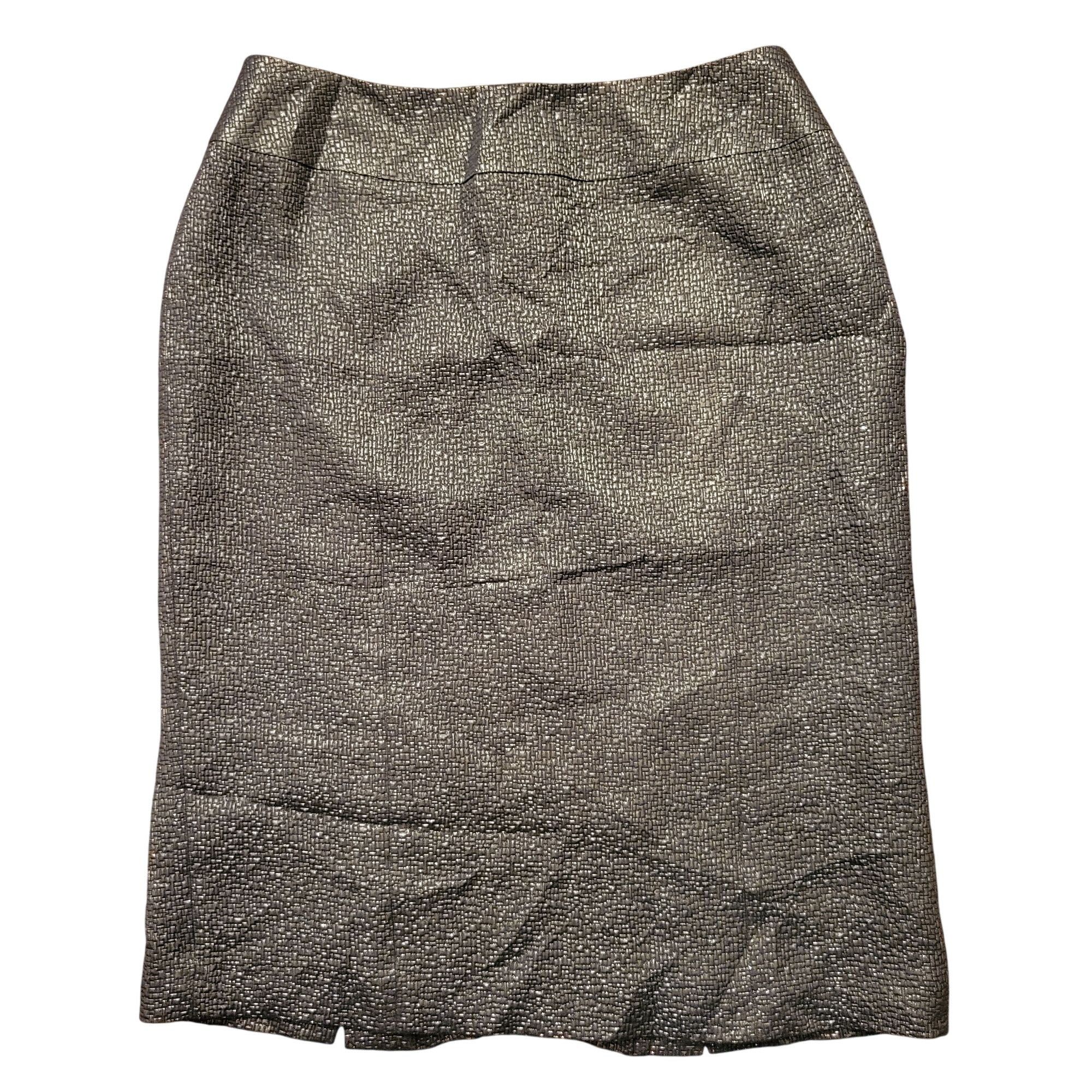 Lafayette 148 Lafayette 148 New York Metallic Pencil Skirt 8 Silk Blend Ca Size 30" / US 8 / IT 44 - 1 Thumbnail