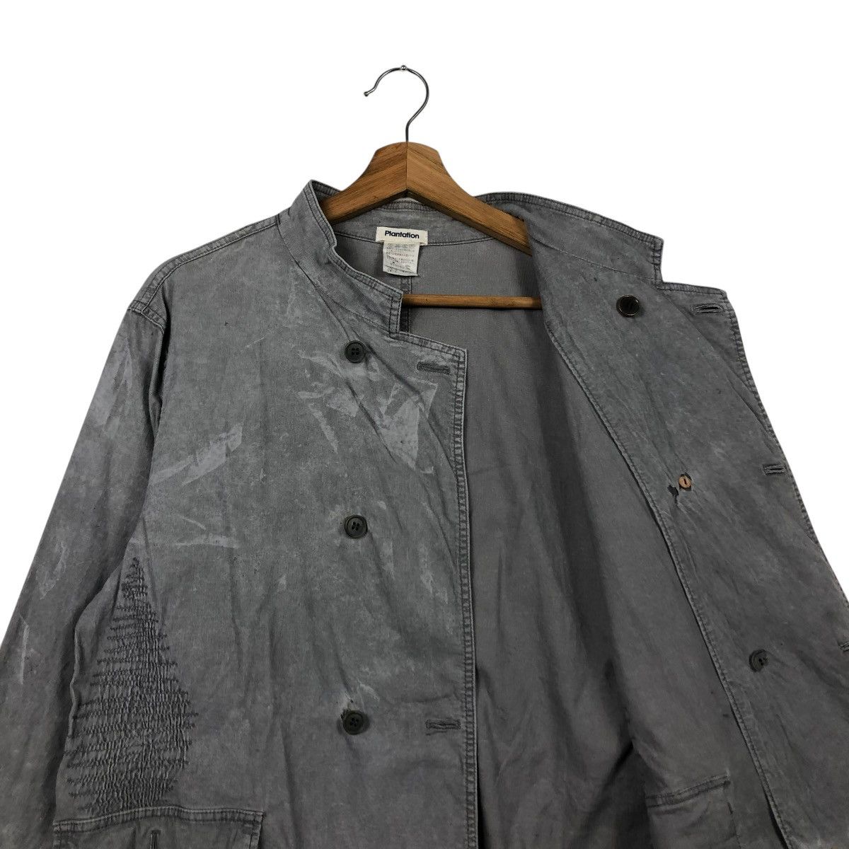 Issey Miyake 🔥VINTAGE DISTRESSED BUTTON JACKET PLANTATION ISSEY MIYAKE Size US M / EU 48-50 / 2 - 13 Thumbnail