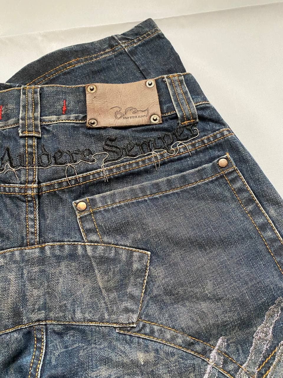 Bray Steve Alan × Designer Bray Steve Alan Distressed Jeans Straight Fit Size US 31 - 8 Thumbnail