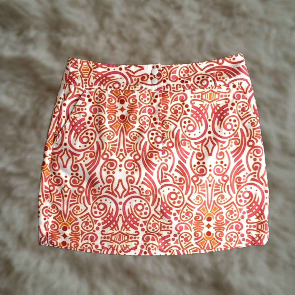 Adidas Adidas Climacool Skort 4 Waist 31" Small Pink Geometric Abstract Golf Tennis Size ONE SIZE - 1 Thumbnail