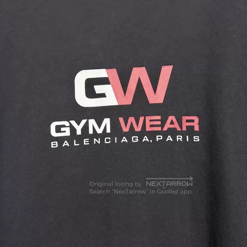 Balenciaga Balenciaga Black gym wear GW short-sleeve Size US M / EU 48-50 / 2 - 3 Thumbnail
