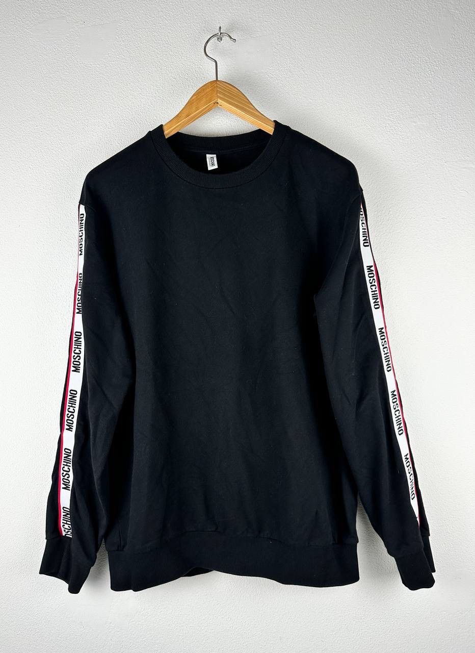 Moschino Moschino Sweatshirt Mens Logo Tape Black Size L Size US L / EU 52-54 / 3 - 1 Thumbnail