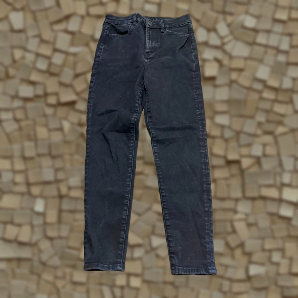 American Eagle Outfitters VINTAGE? (No) American Eagle Outfitters Jeans Women's Size 6 Black Skinny High Rise Dark Wash Jeans Size 28" / US 6 / IT 42 - 1 Thumbnail