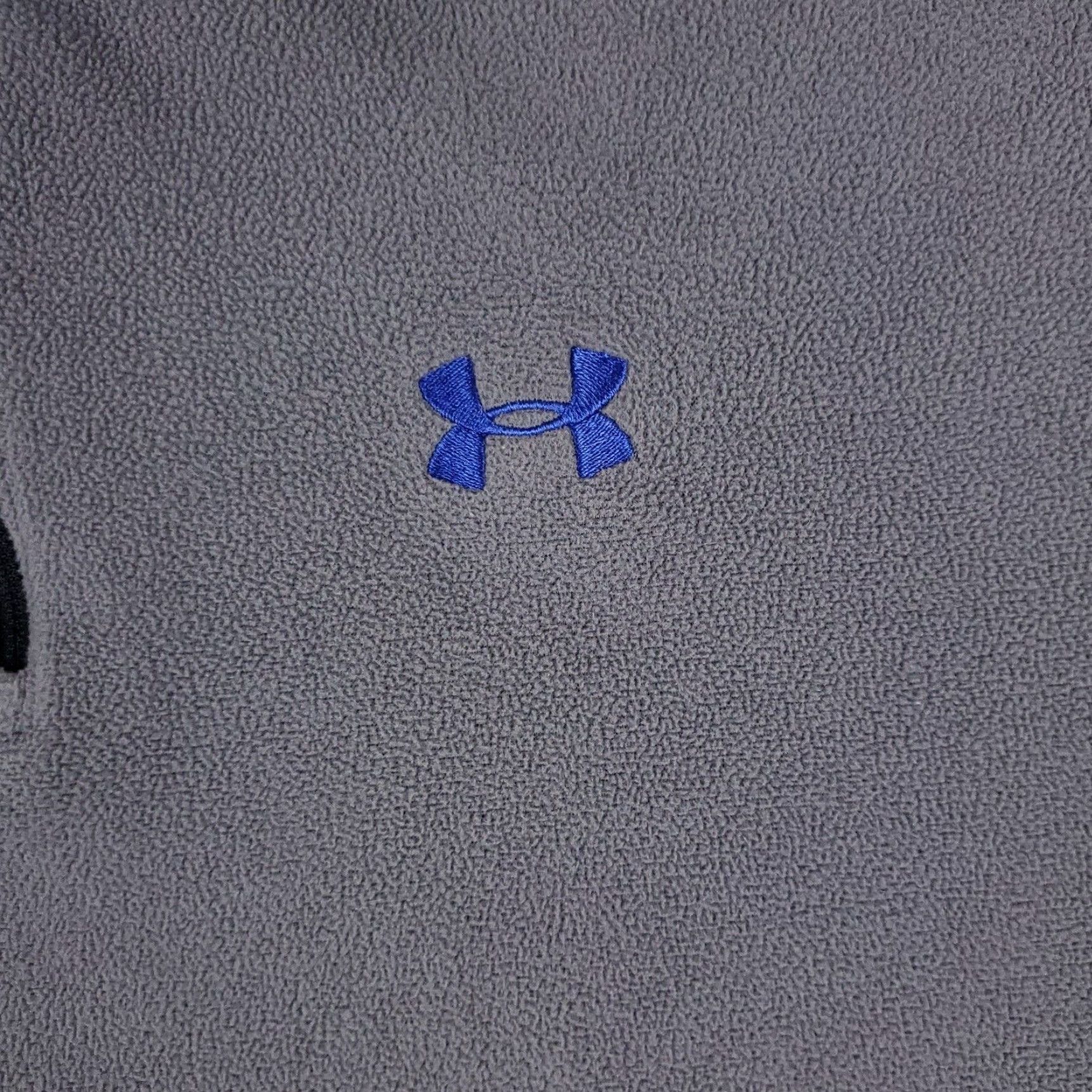Under Armour Under Armour Sweater Mens XL Gray Fleece Pullover 1/4 Zip Sweatshirt Athletic Comfort Long Sleeve Mock Neck Logo Size US XL / EU 56 / 4 - 3 Thumbnail