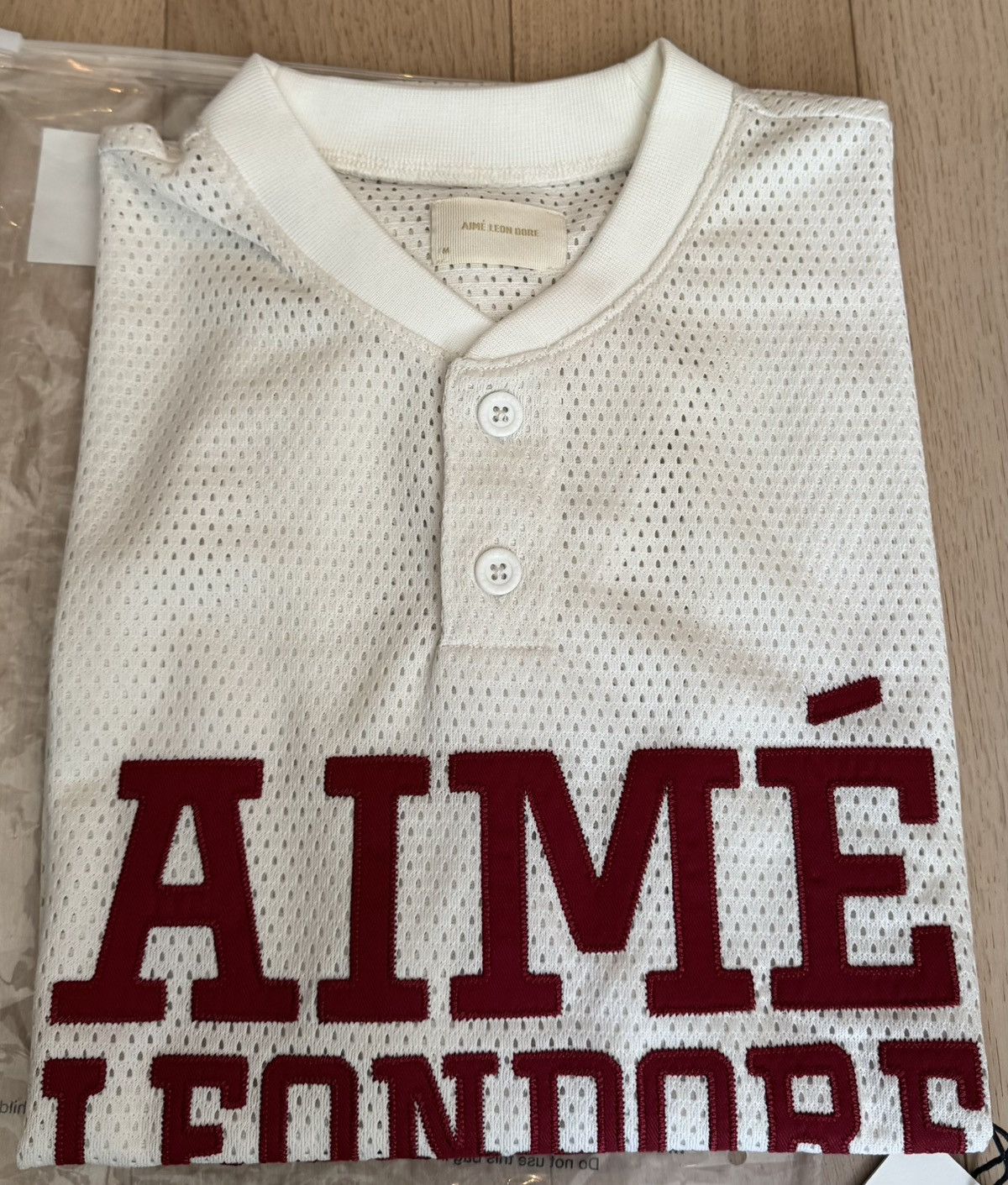 Aime Leon Dore ALD Mesh Batting Practice Jersey Medium White Red Size US M / EU 48-50 / 2 - 1 Thumbnail