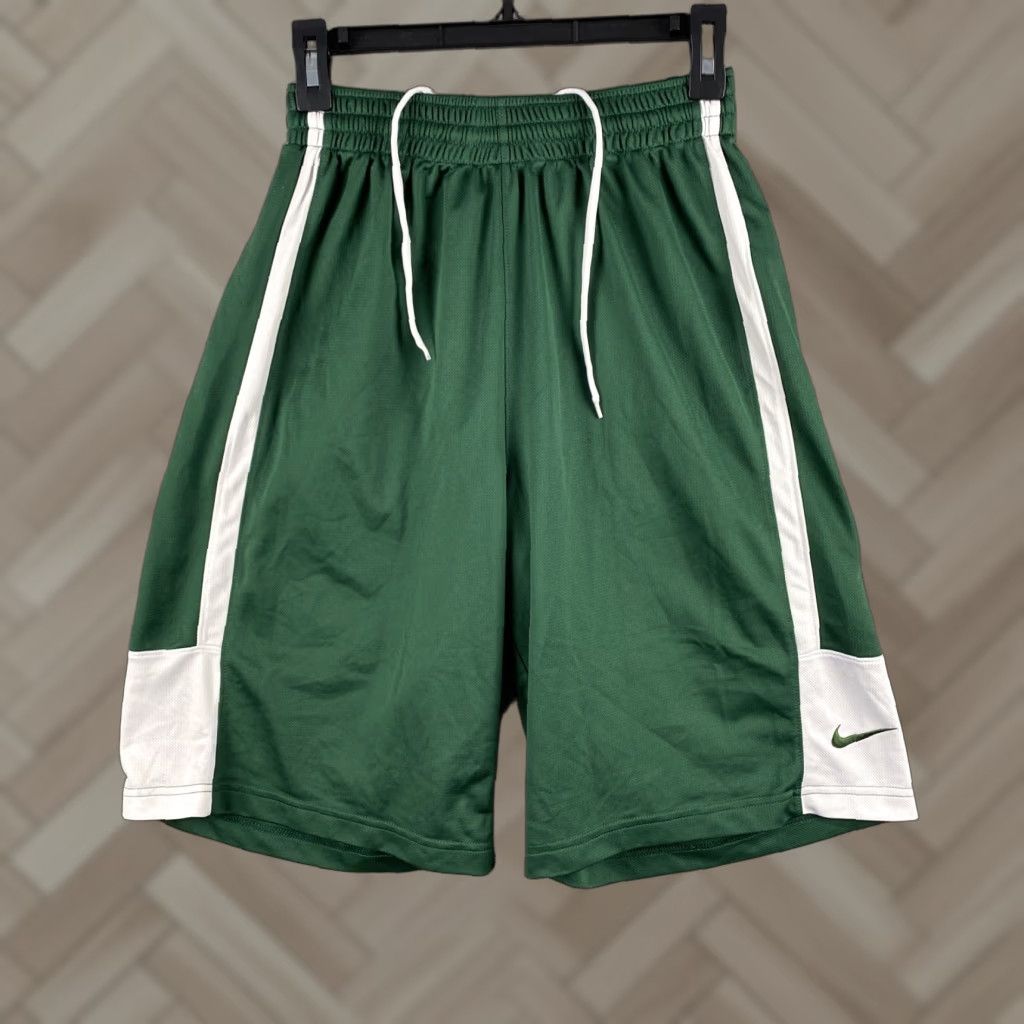 Nike Nike Dri-Fit Active Shorts Mens Small Green White Sports Workout/ 40-7 Size US 29 - 1 Thumbnail