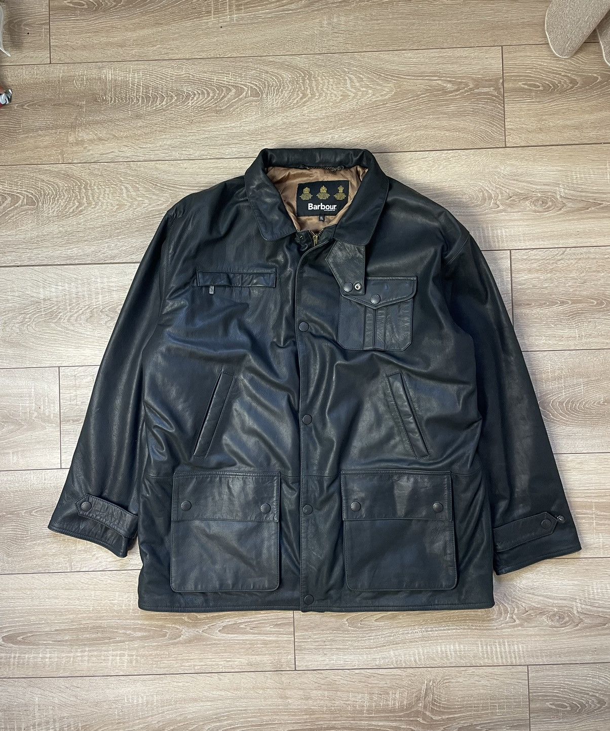 Leather Jacket Barbour Bushman Jacket Xl Barbour Bushman XL Black