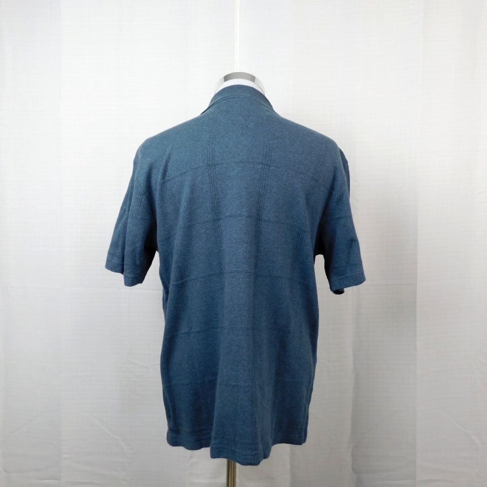 Alfani Alfani Polo Cotton Large Blue Men's Short Sleeve Collared #4150 Size US L / EU 52-54 / 3 - 3 Thumbnail