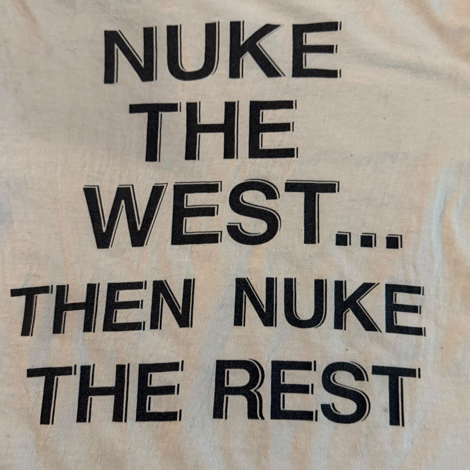 Band Tees Nuclear Age Hardcore Band Nuke The West White T-Shirt Size S Size US S / EU 44-46 / 1 - 5 Thumbnail
