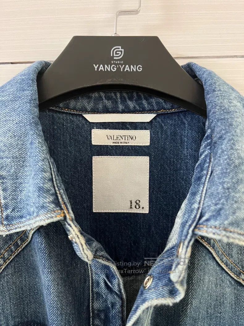 Valentino Valentino Denim willow studded shirt top Size US M / EU 48-50 / 2 - 3 Thumbnail