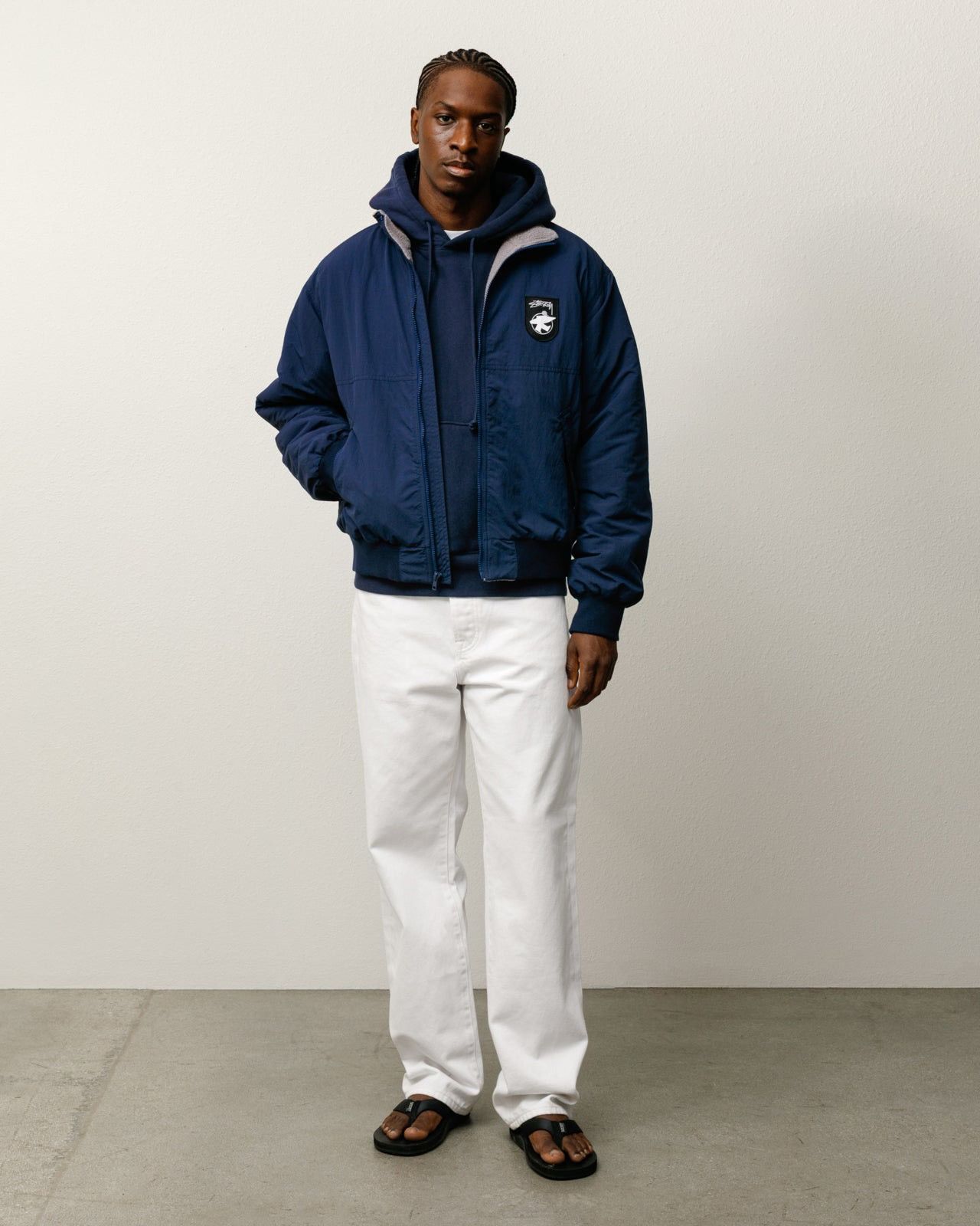 Stussy Stüssy Polar Fleece Lined Jacket Navy Size US S / EU 44-46 / 1 - 9 Thumbnail